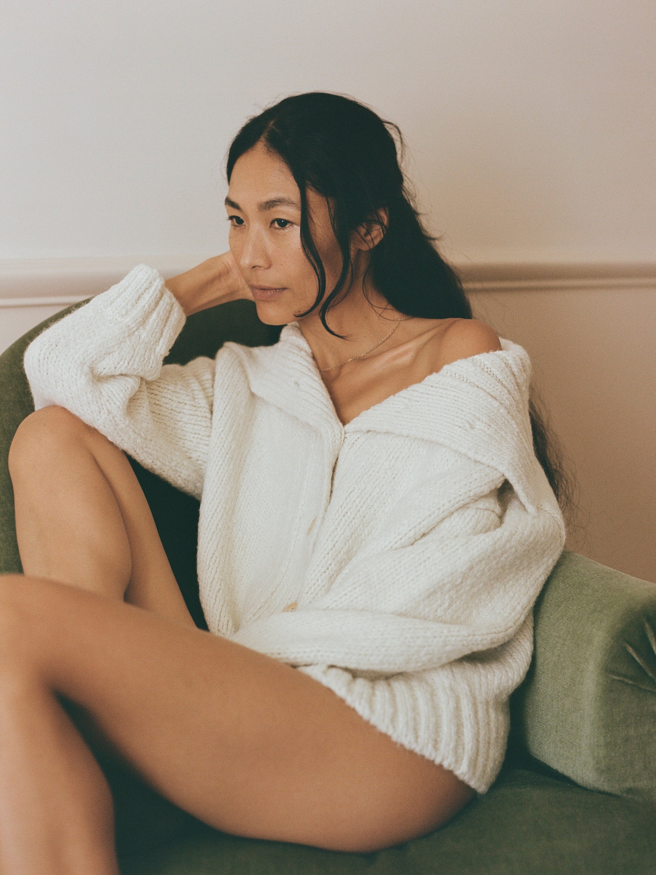 Cabin Cardi, Huacaya Alpaca, Natural