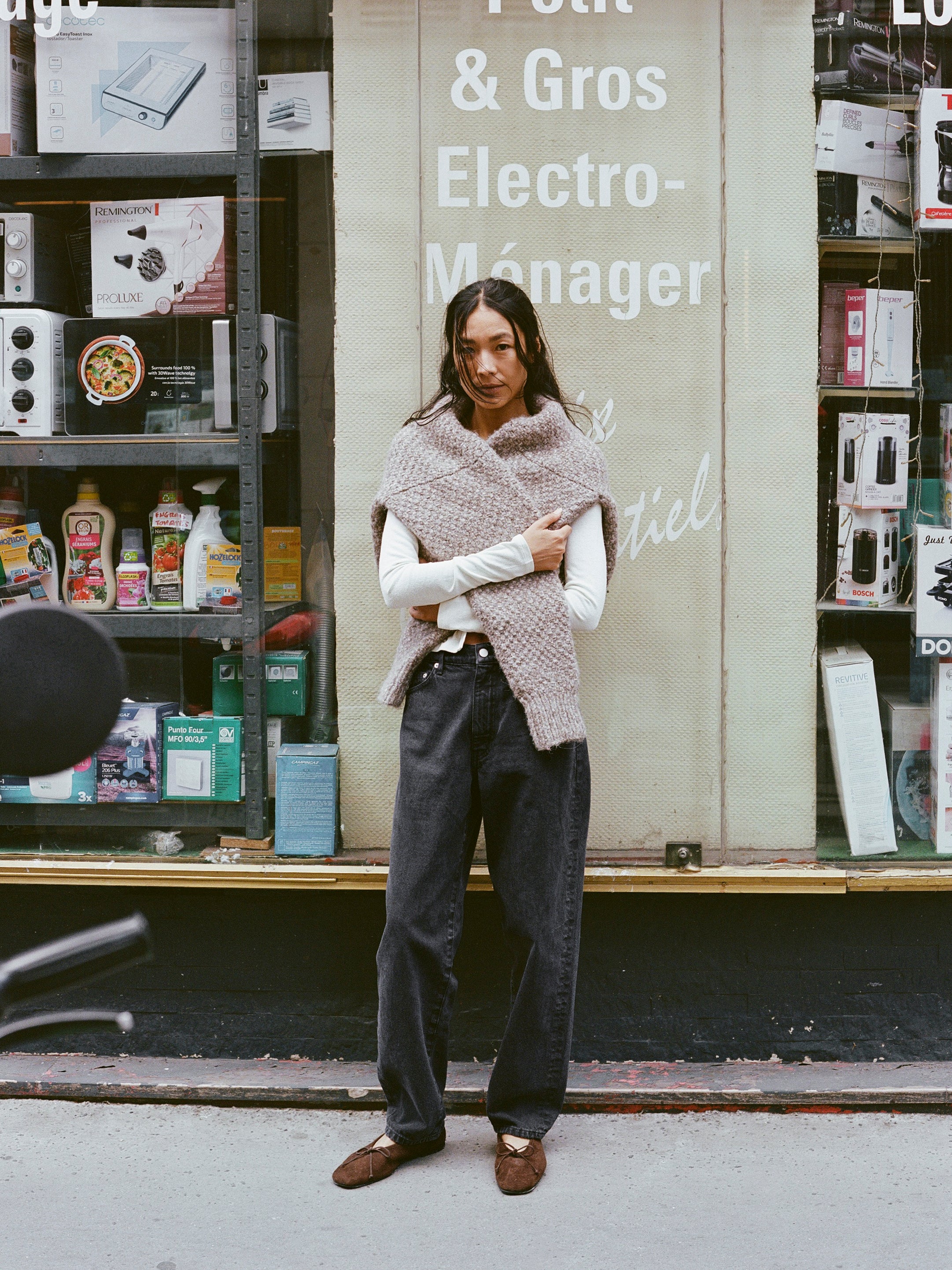 Gia Hand Knit Sweater, Alpaca Cotton, Shrub