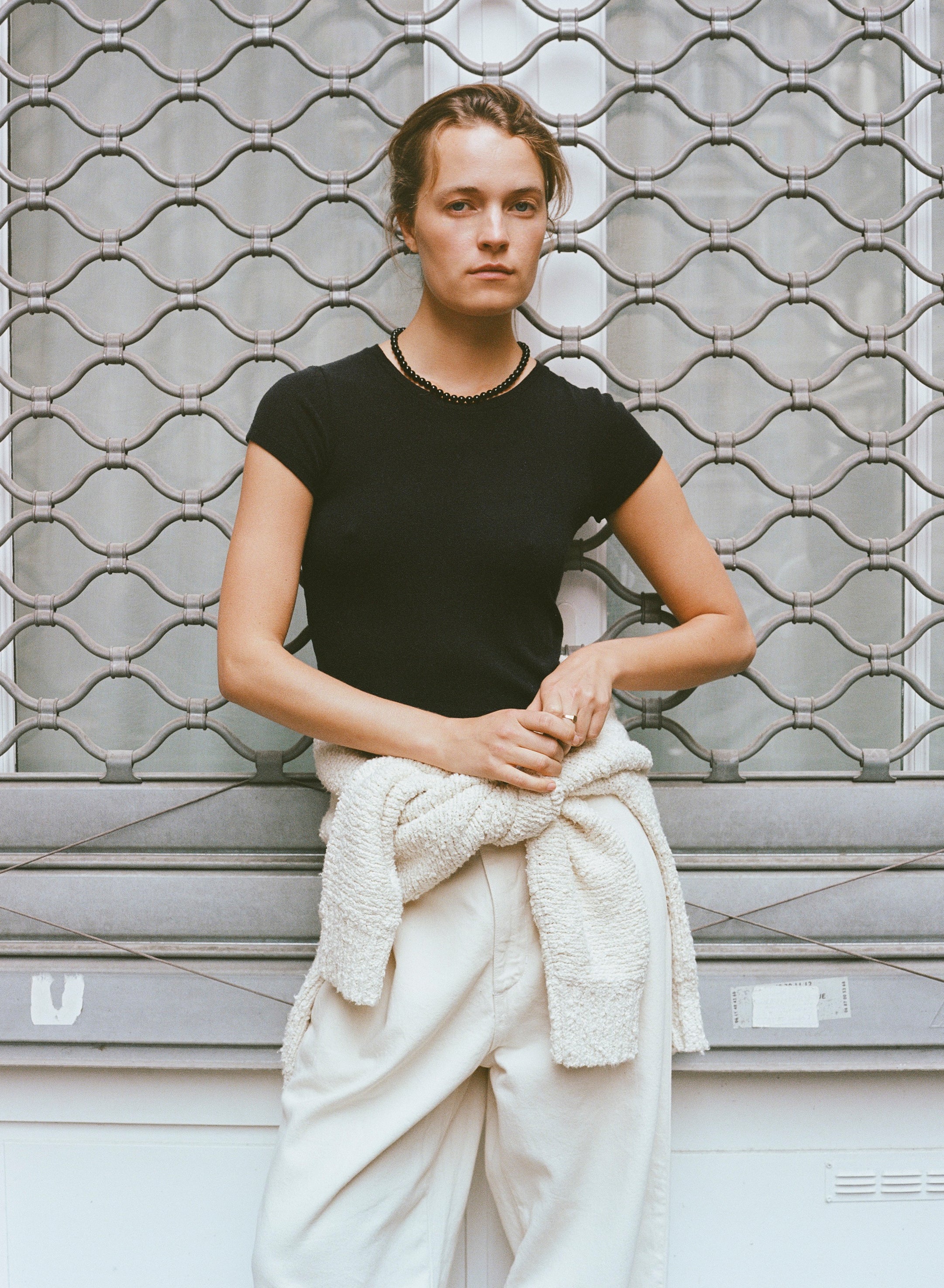 Lou Tee, Regen Silk Noil Jersey, Black