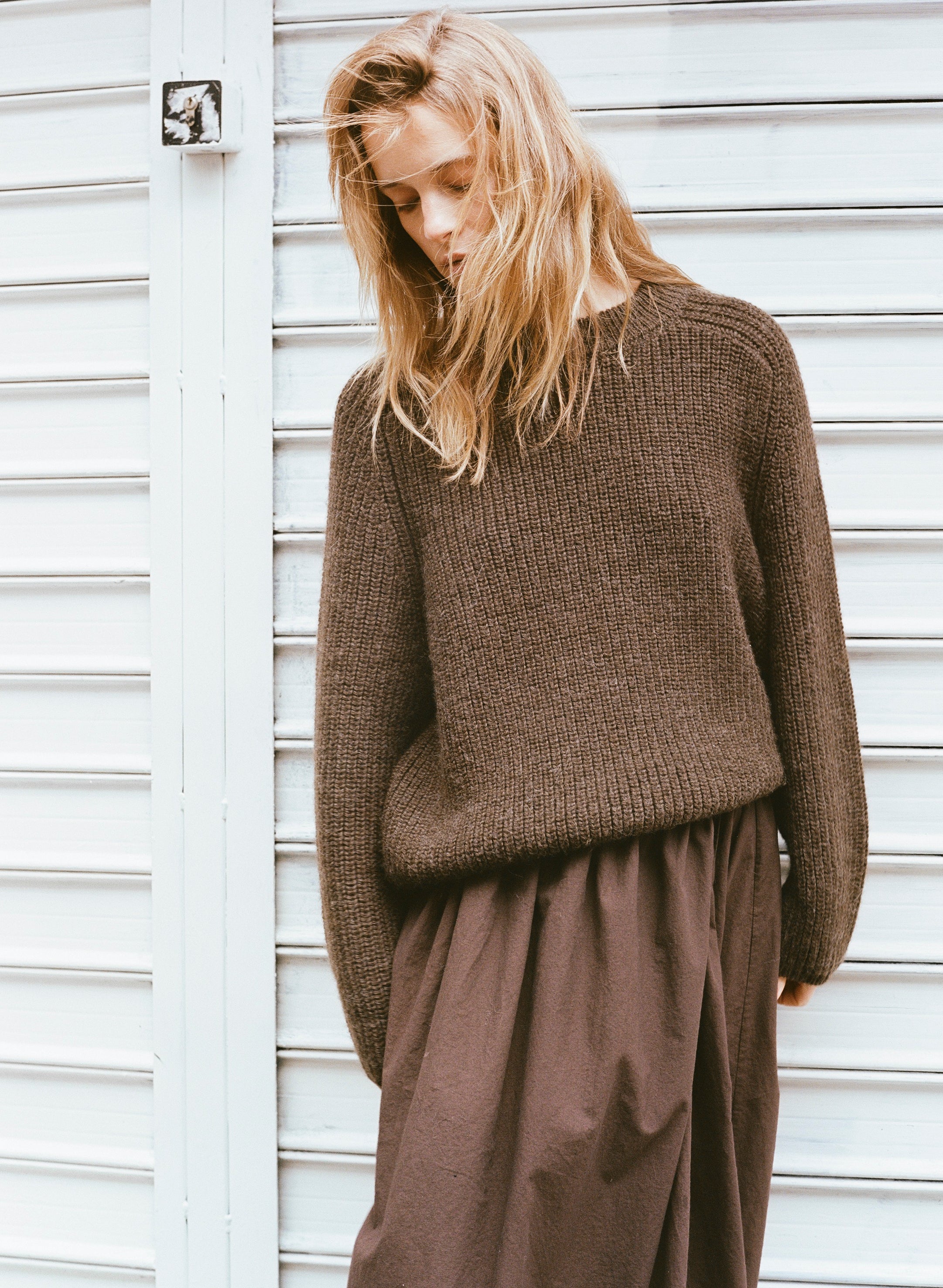 Elia Crew, Baby Alpaca, Walnut