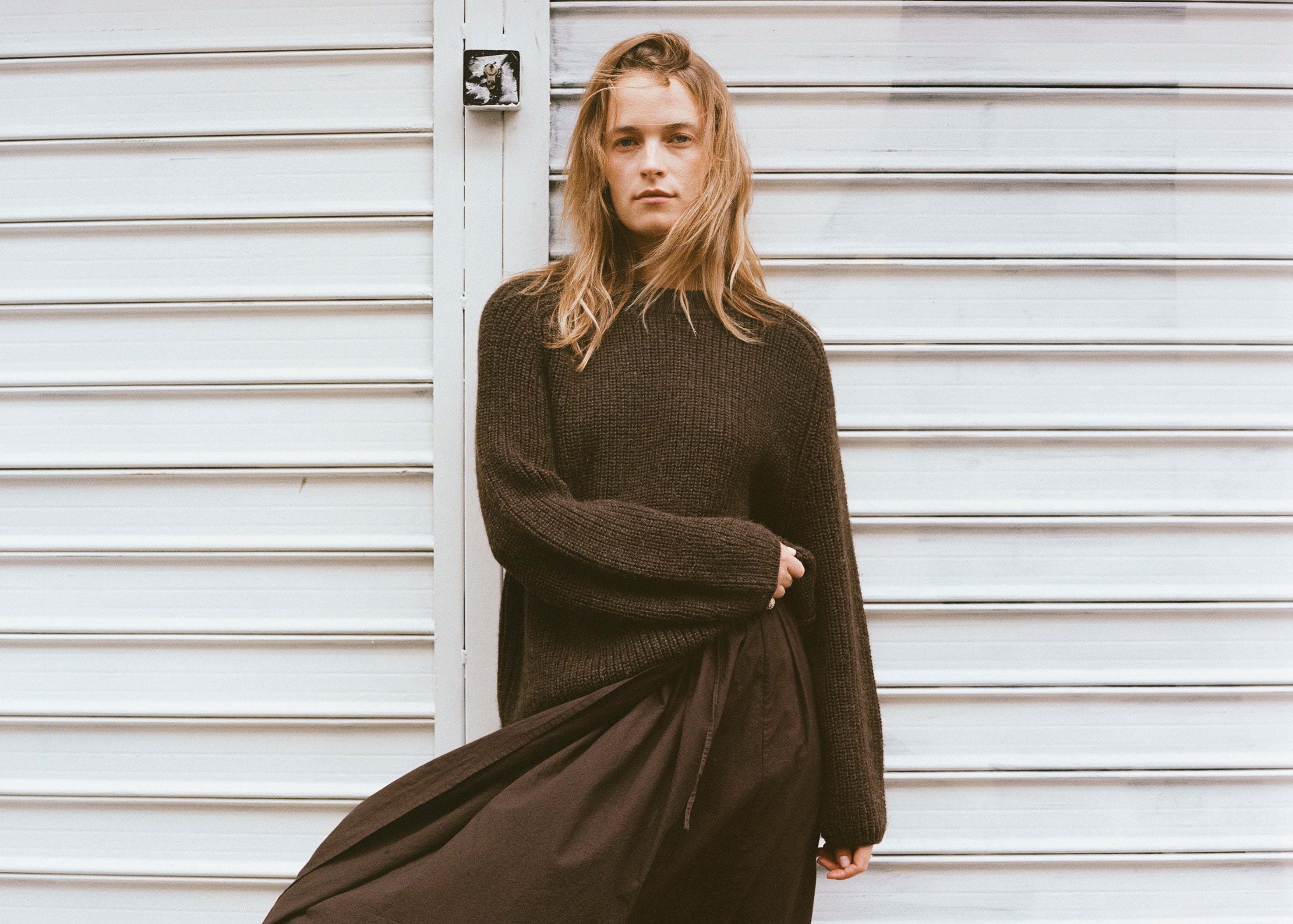 Elia Crew, Baby Alpaca, Walnut