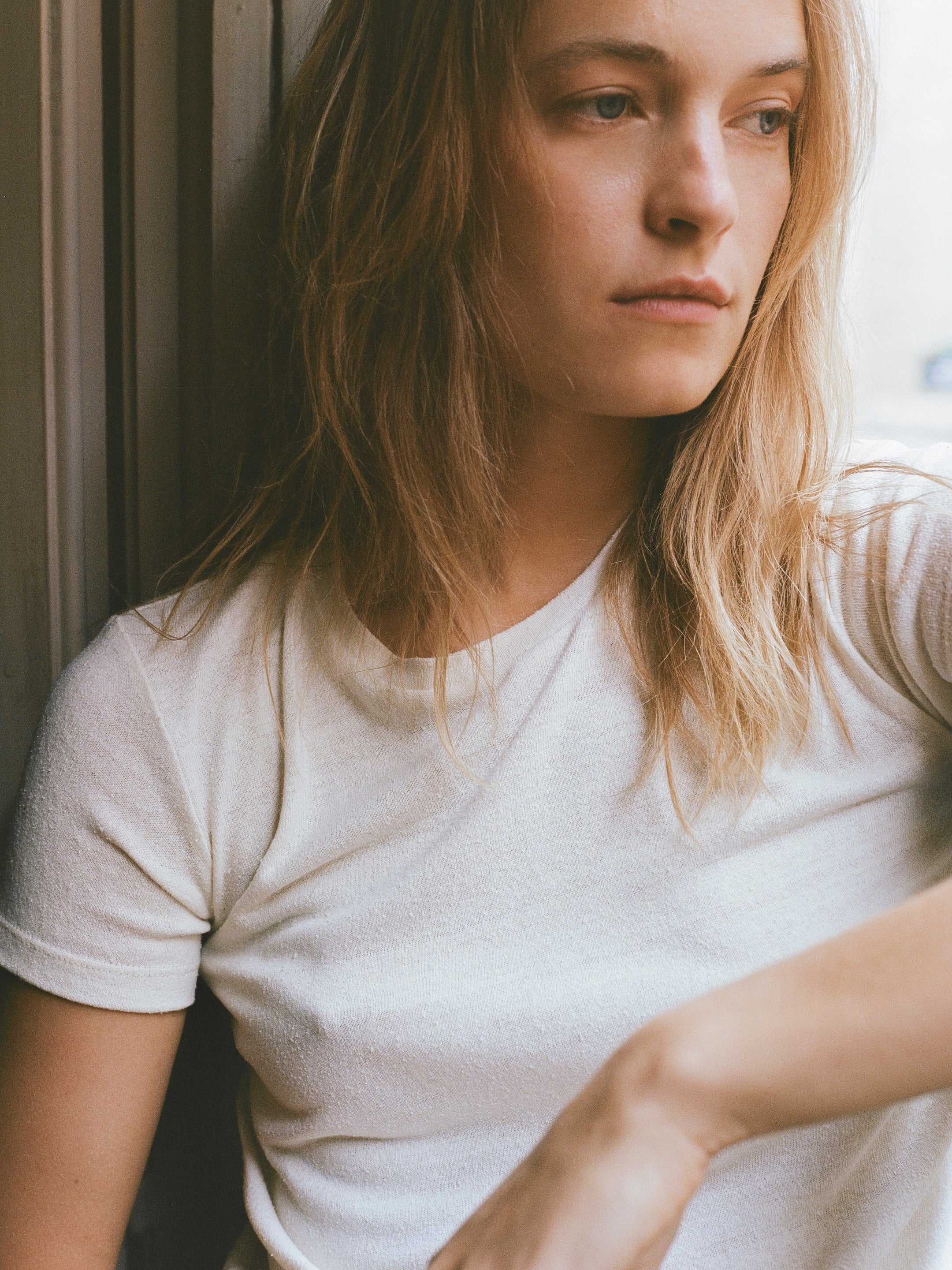 Classic Tee, Regen Silk Noil Jersey, Natural