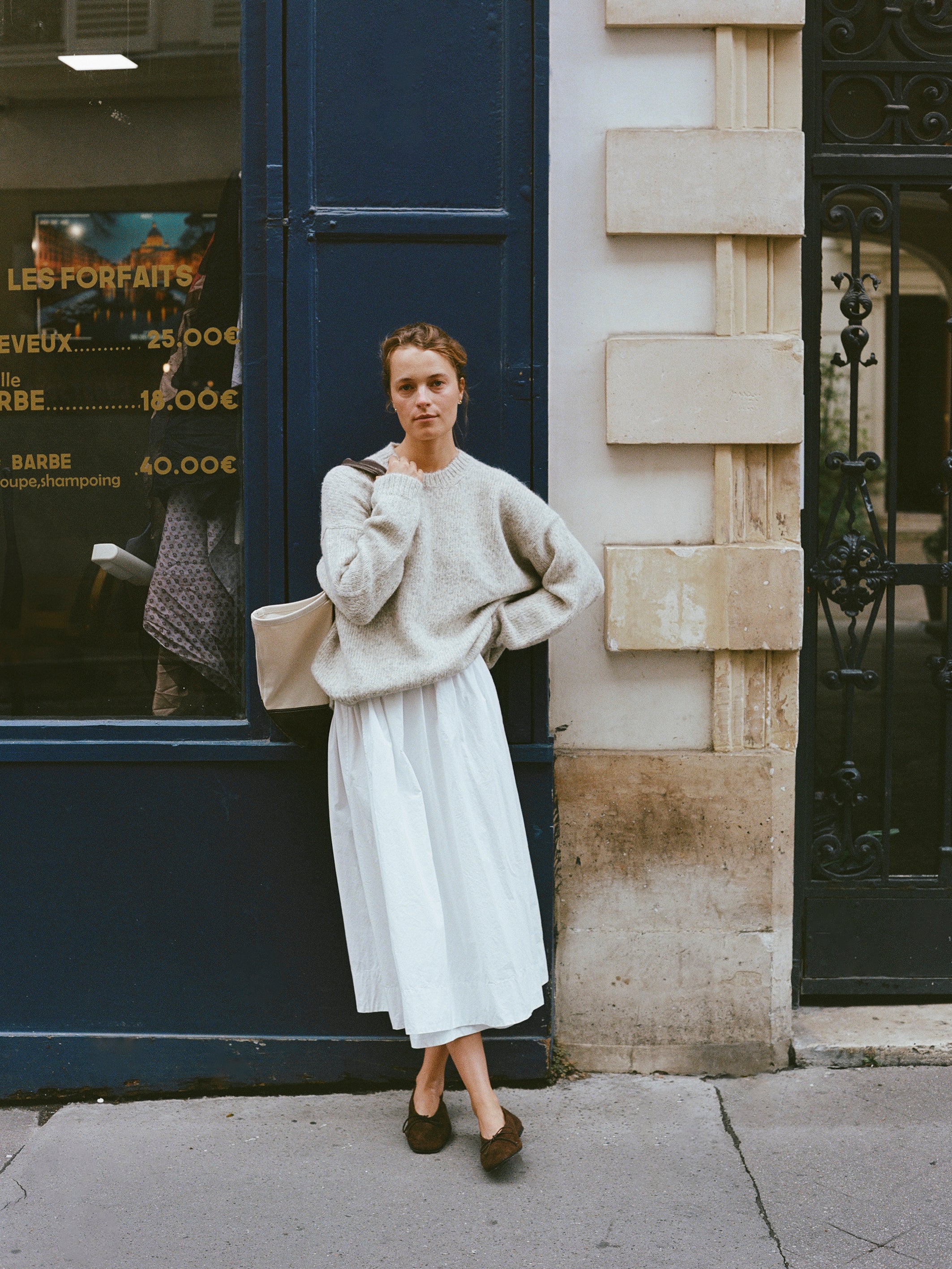 Chleo Crew, Alpaca Cotton, Fog