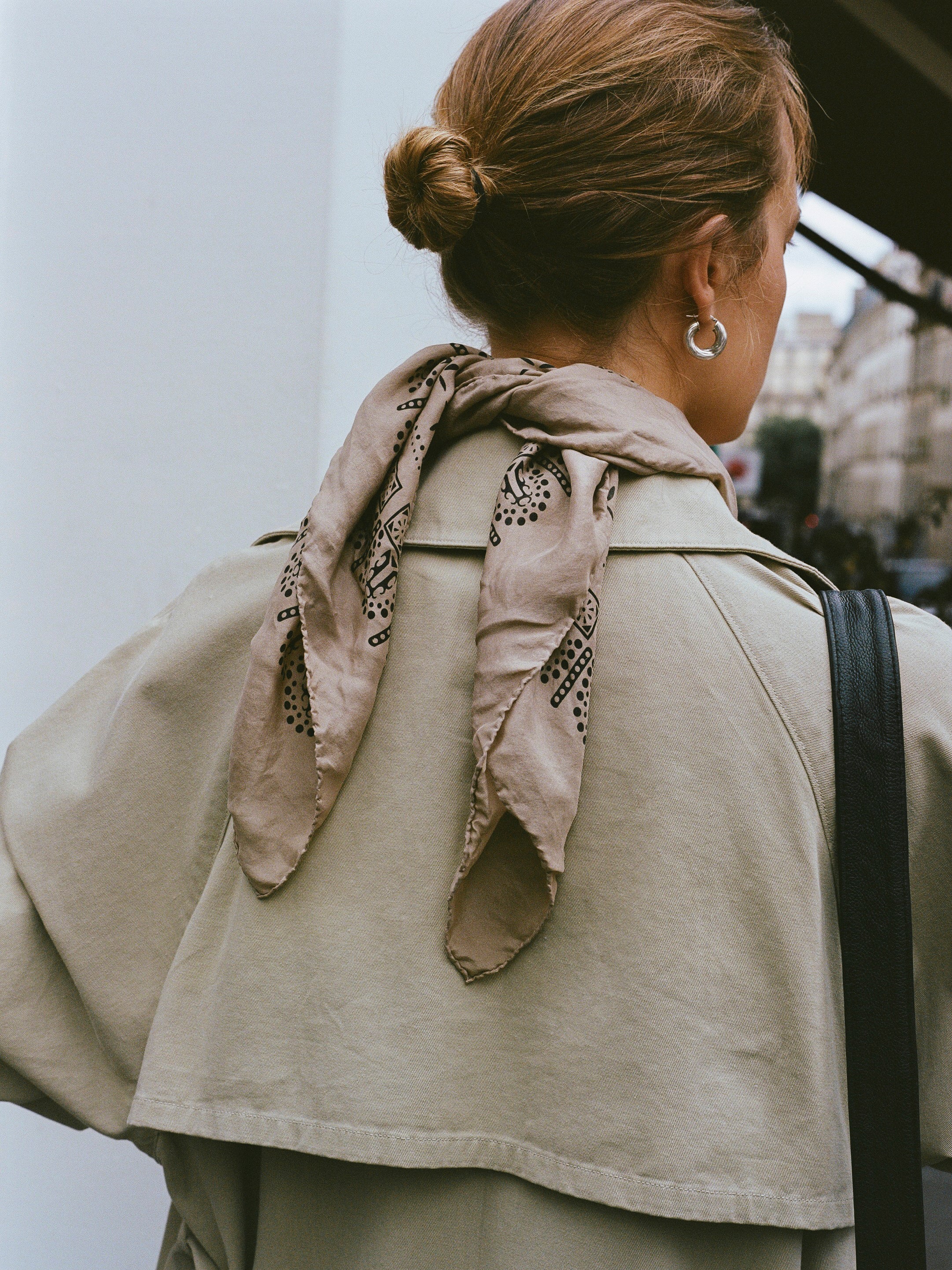 1930s Bandana, Regen Silk, Khaki