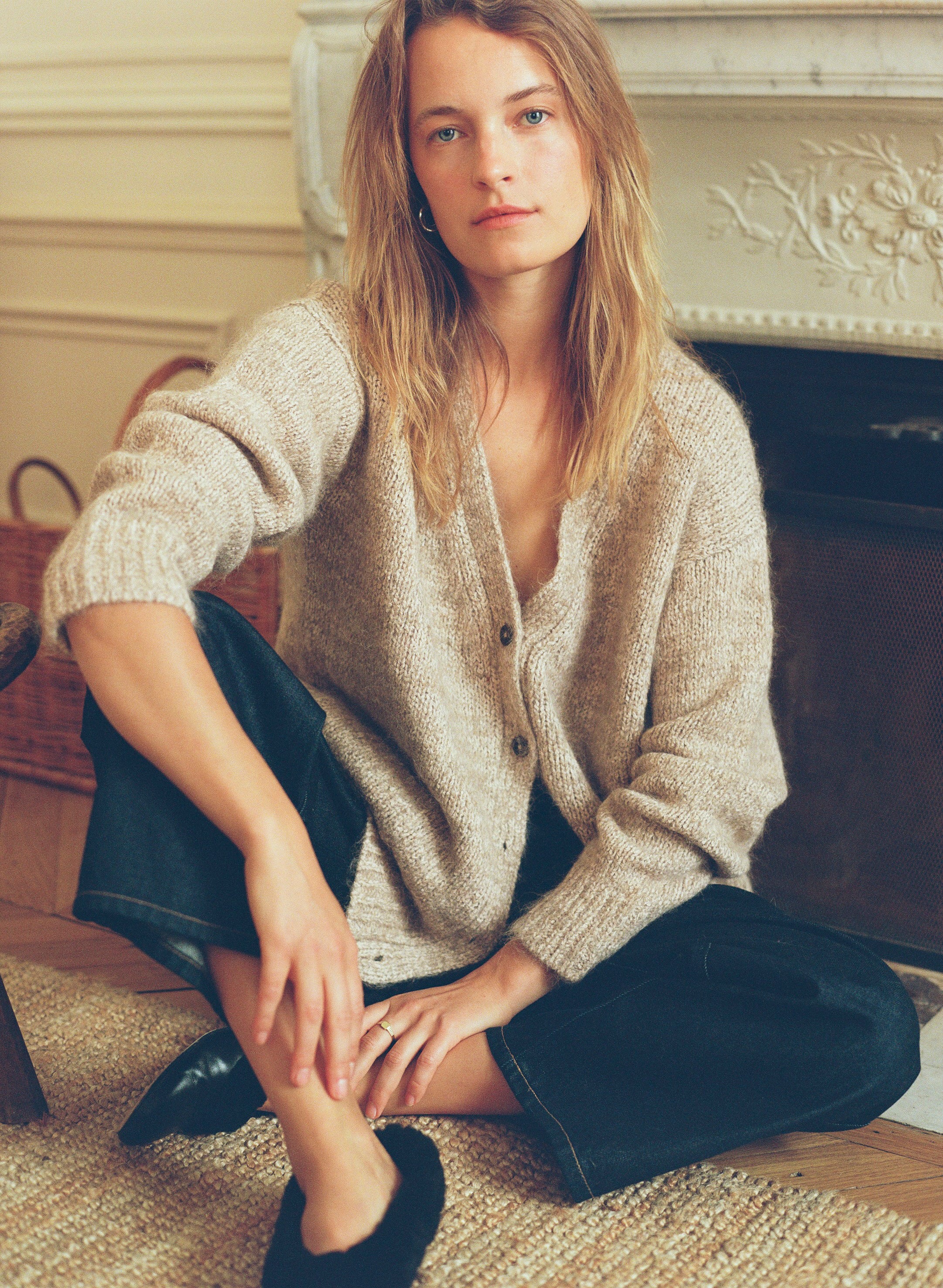 Rory Cardigan, Suri Bouclé, Marled Ash