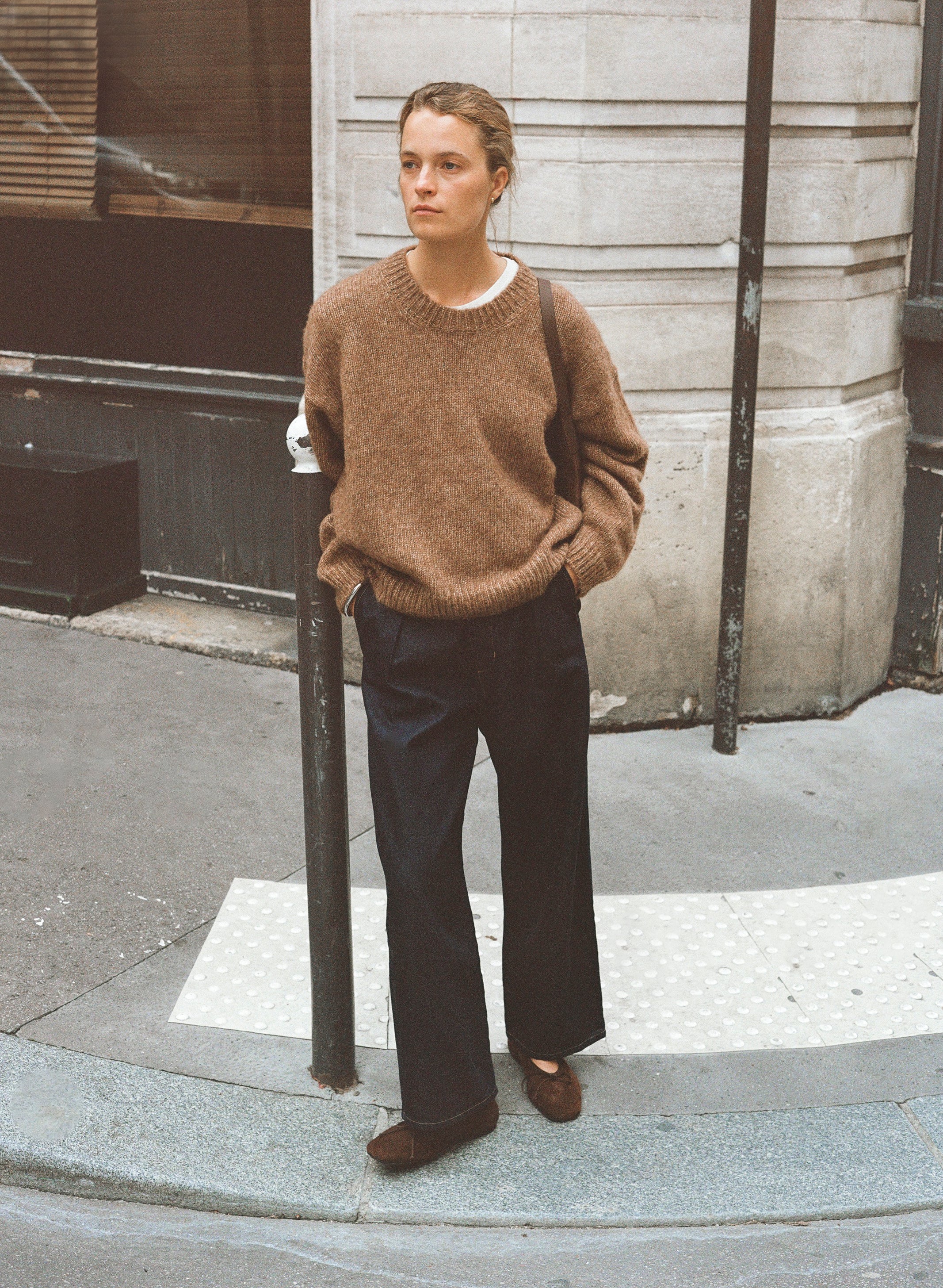 Chleo Crew, Alpaca Cotton, Maple