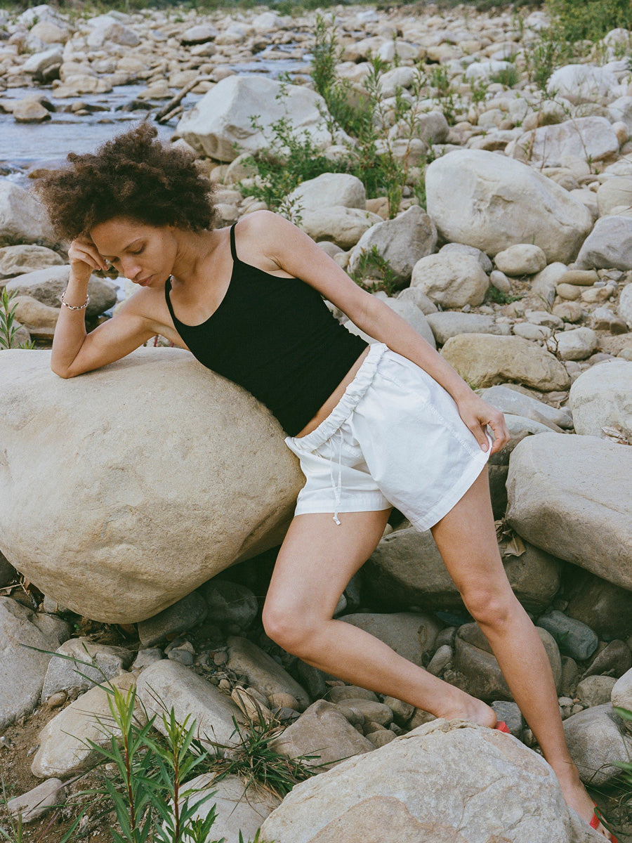 All Day Short, Organic Cotton Poplin, Natural