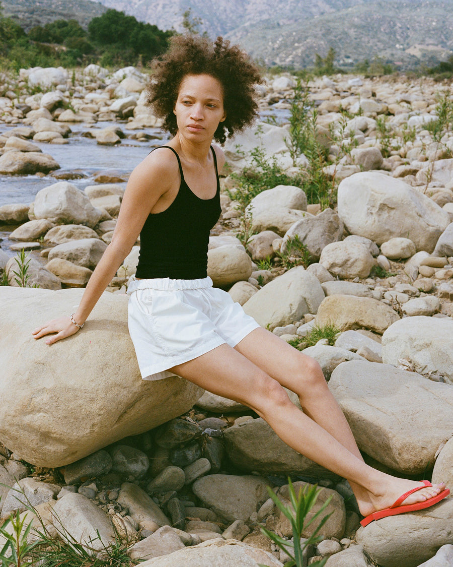 All Day Short, Organic Cotton Poplin, Natural