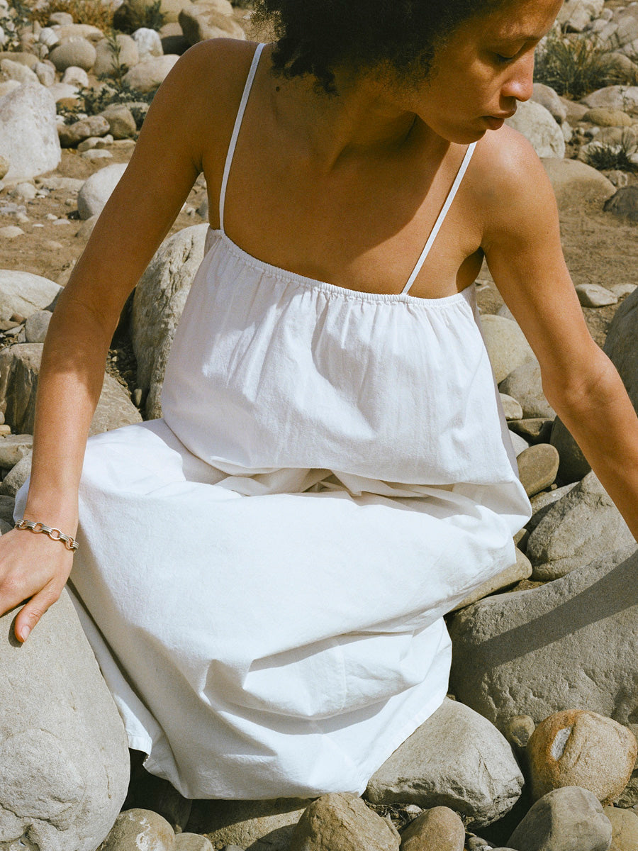 Marta Dress, Organic Batiste, Natural