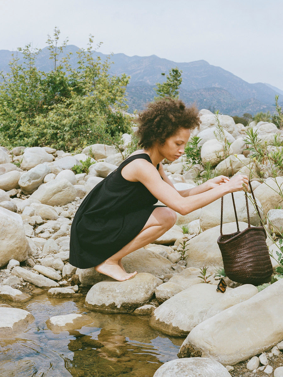 Milo Dress, Organic Batiste, Soft Black