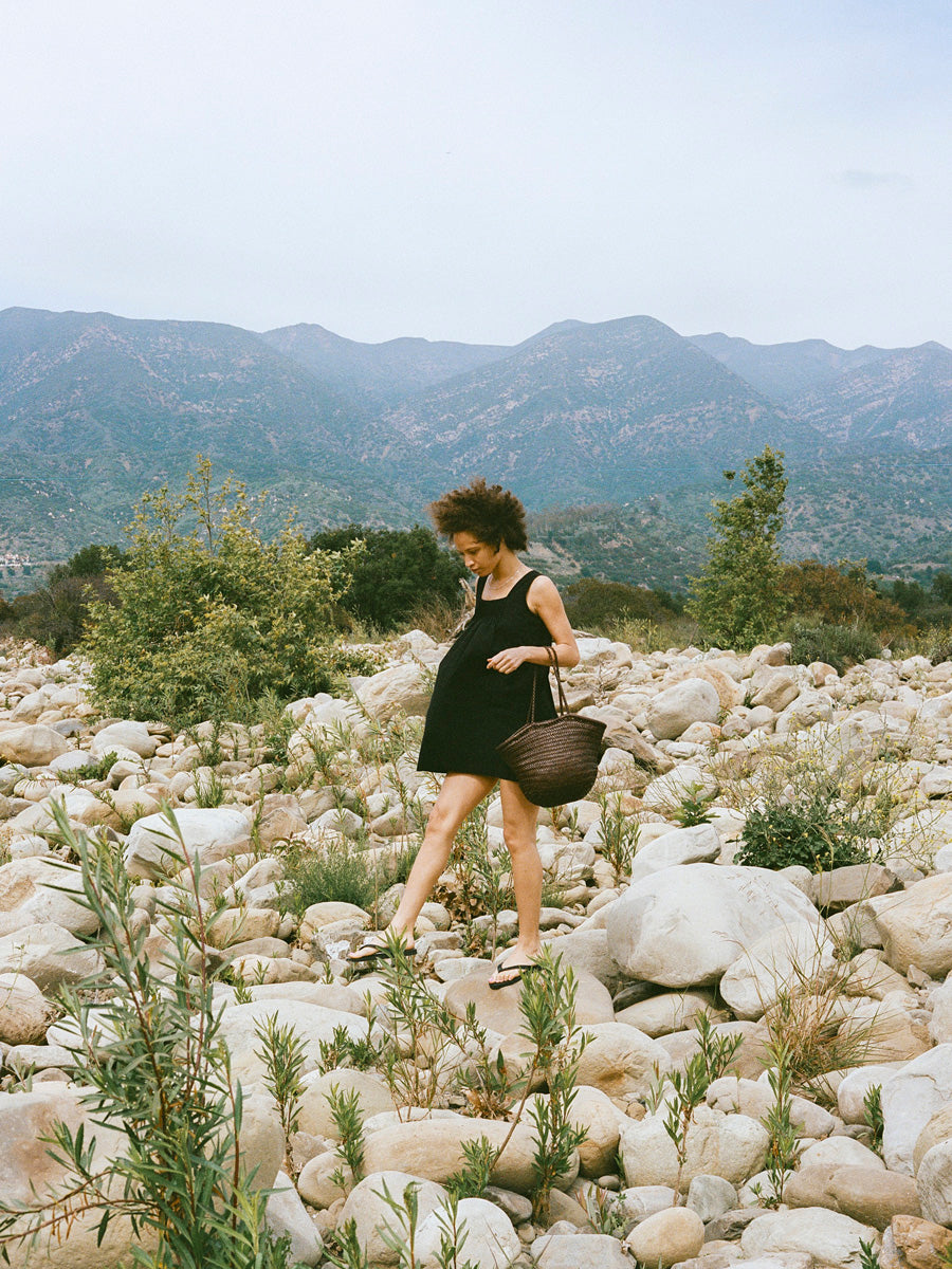 Milo Dress, Organic Batiste, Soft Black