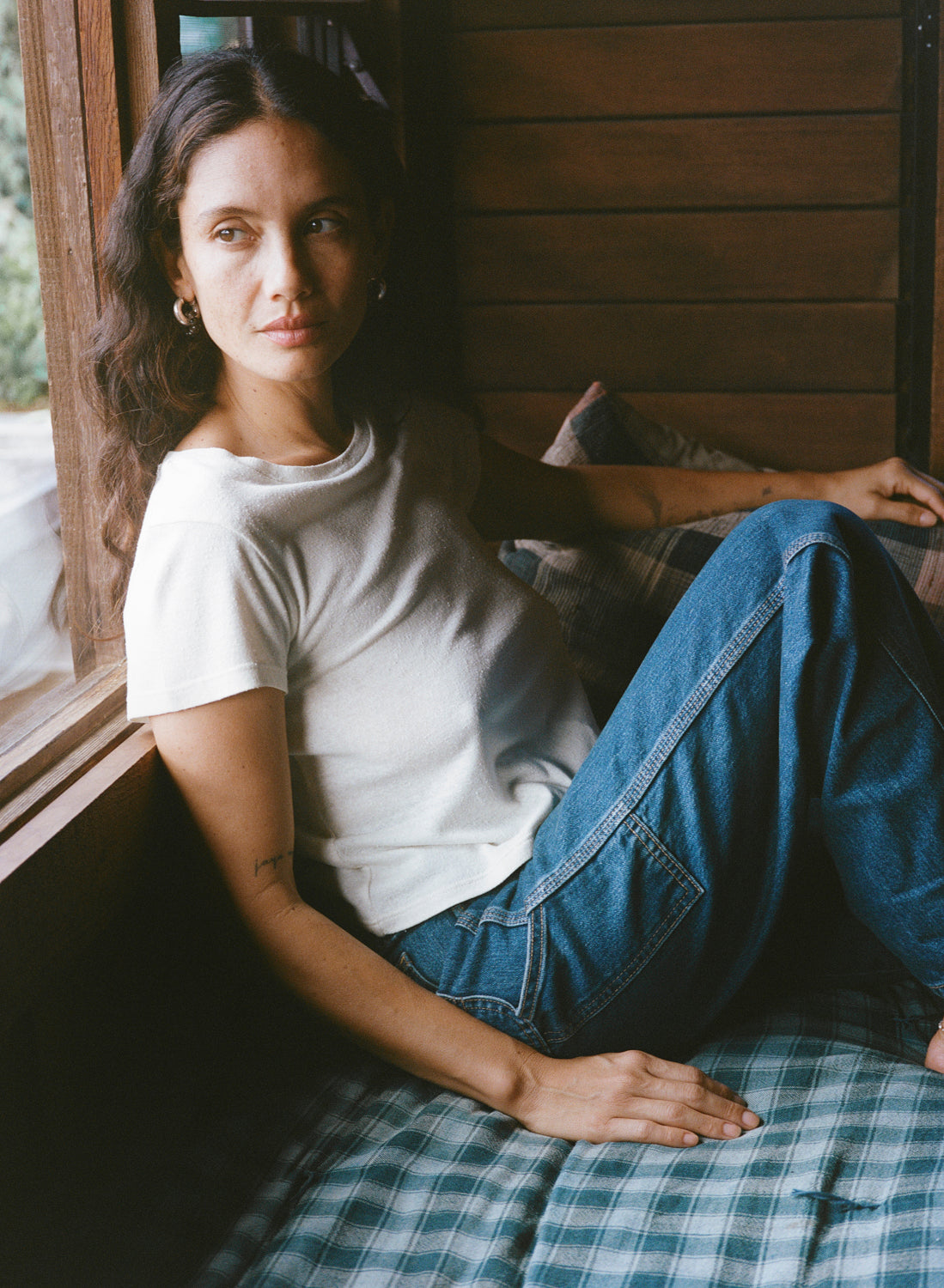 Lou Tee, Regen Silk Noil Jersey, Natural