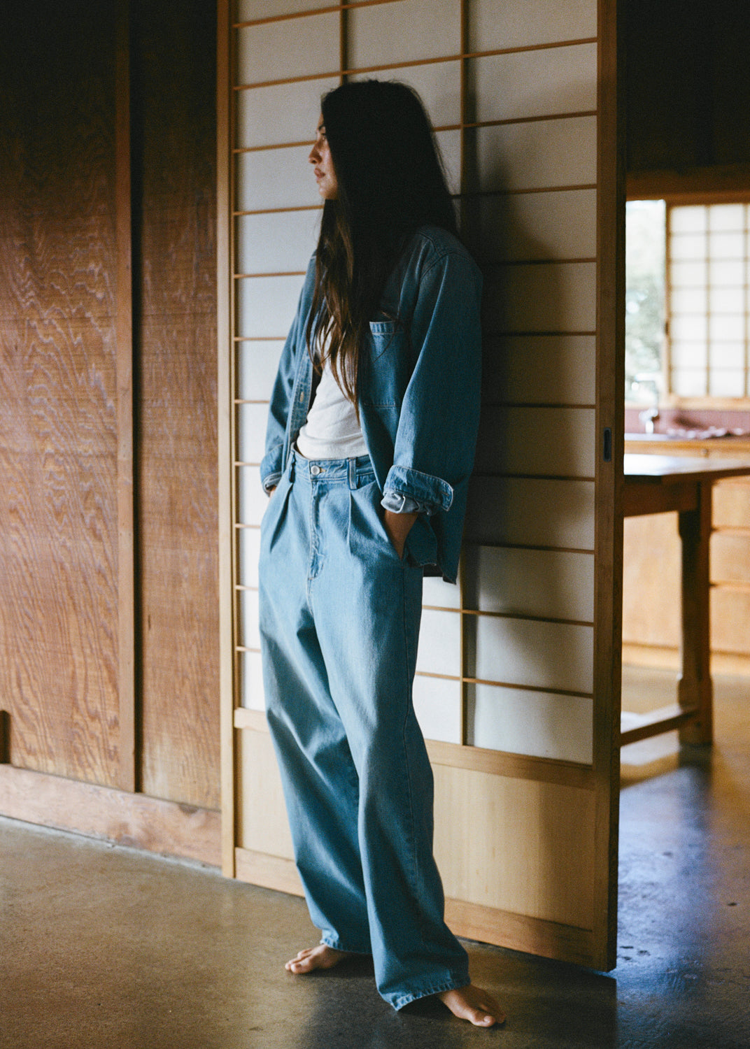 Field Pant, Tencel Denim, Vintage Light