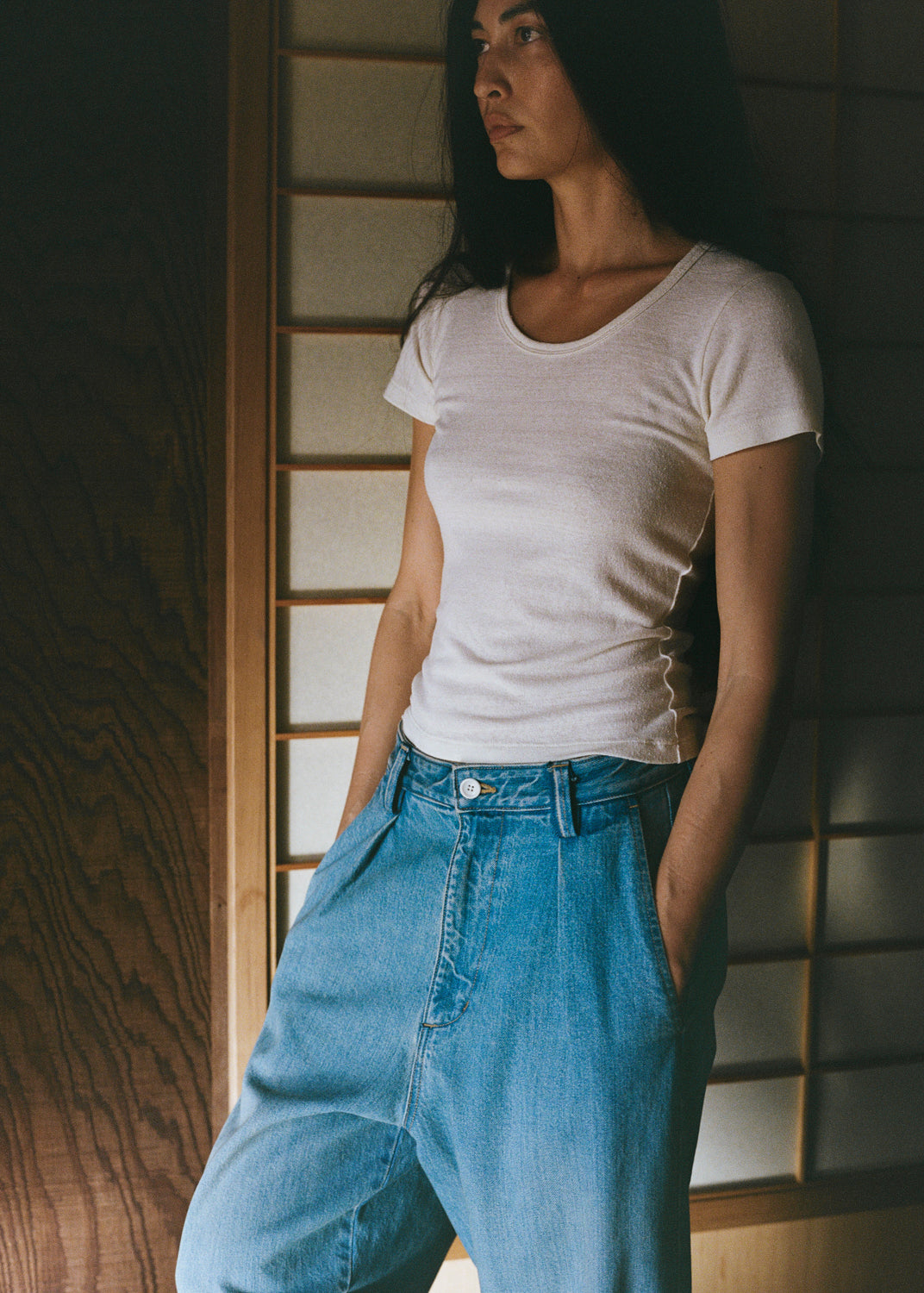 Baby Tee, Regen Silk Noil Jersey, Natural