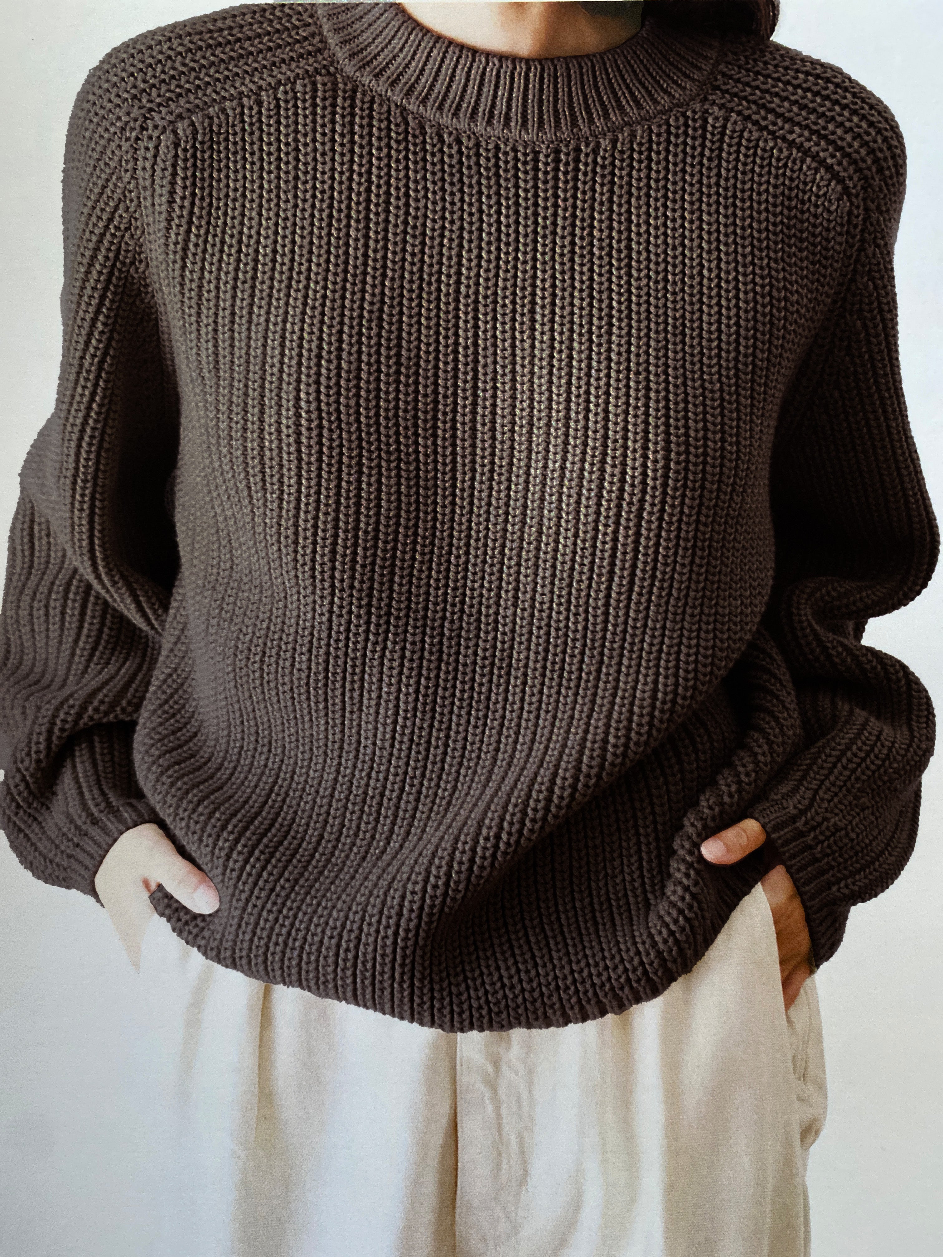 Elia Crew, Organic Cotton, Chocolate