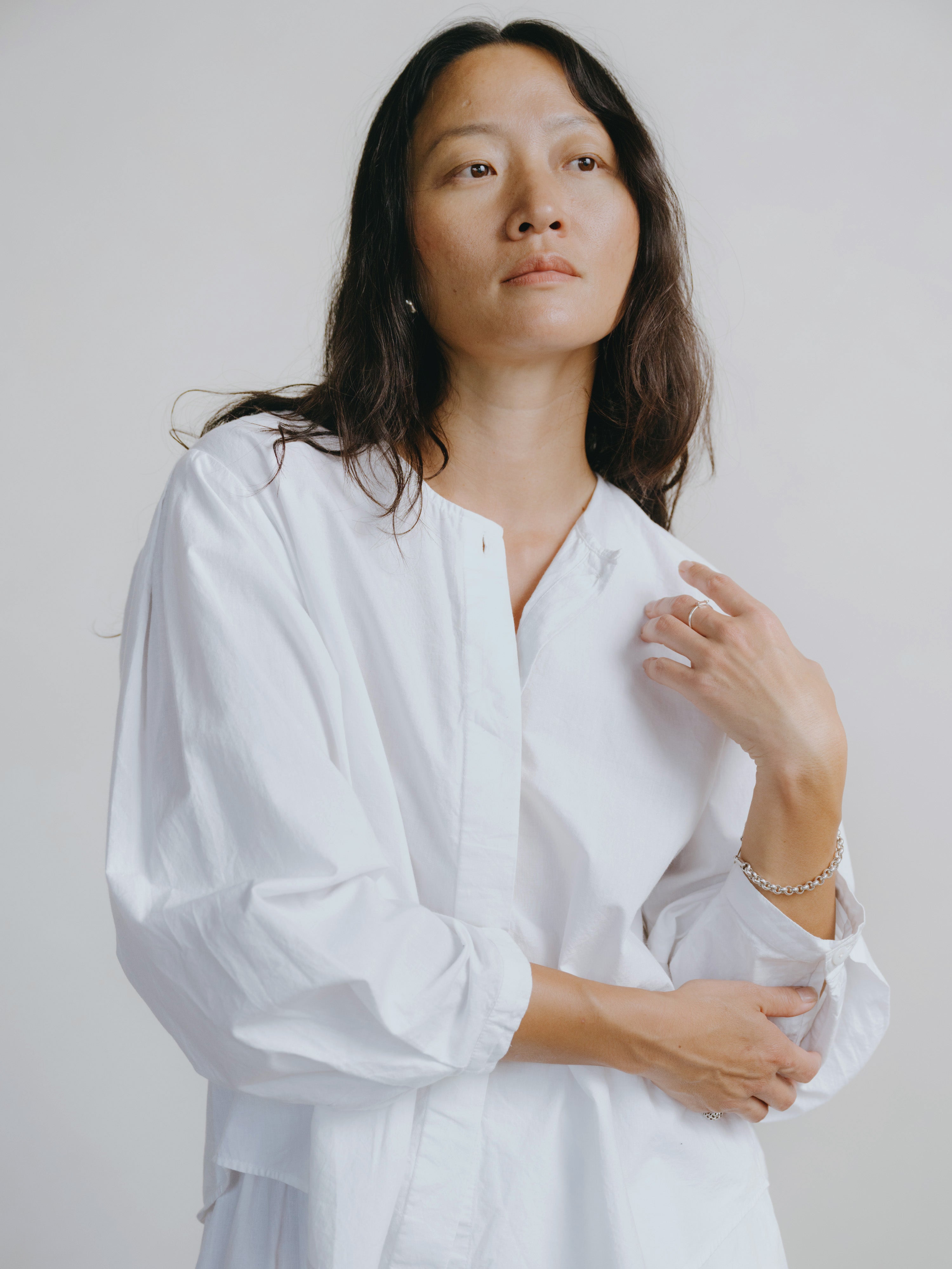 Cairo Shirt, Organic Batiste, Natural