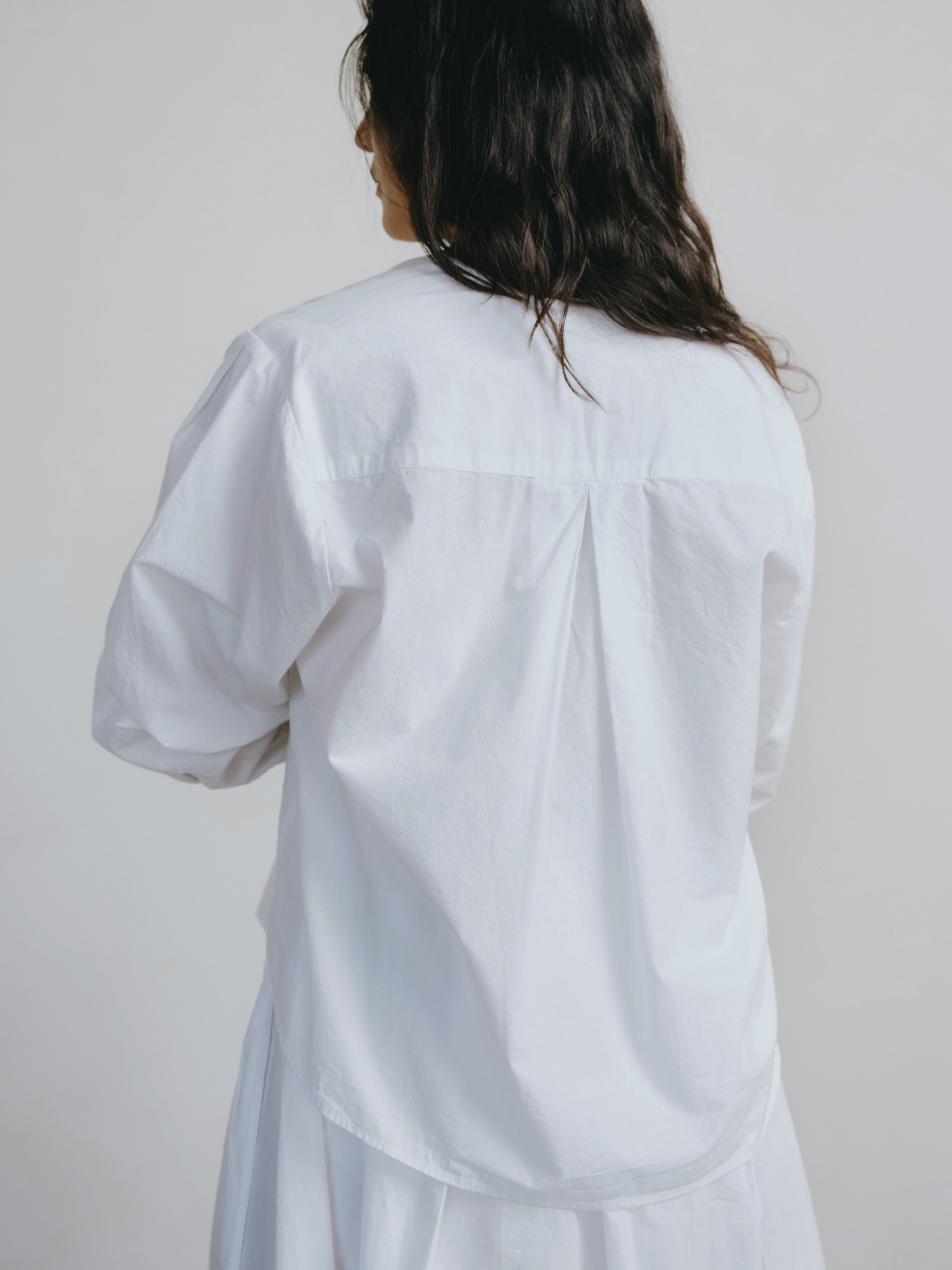 Cairo Shirt, Organic Batiste, Natural