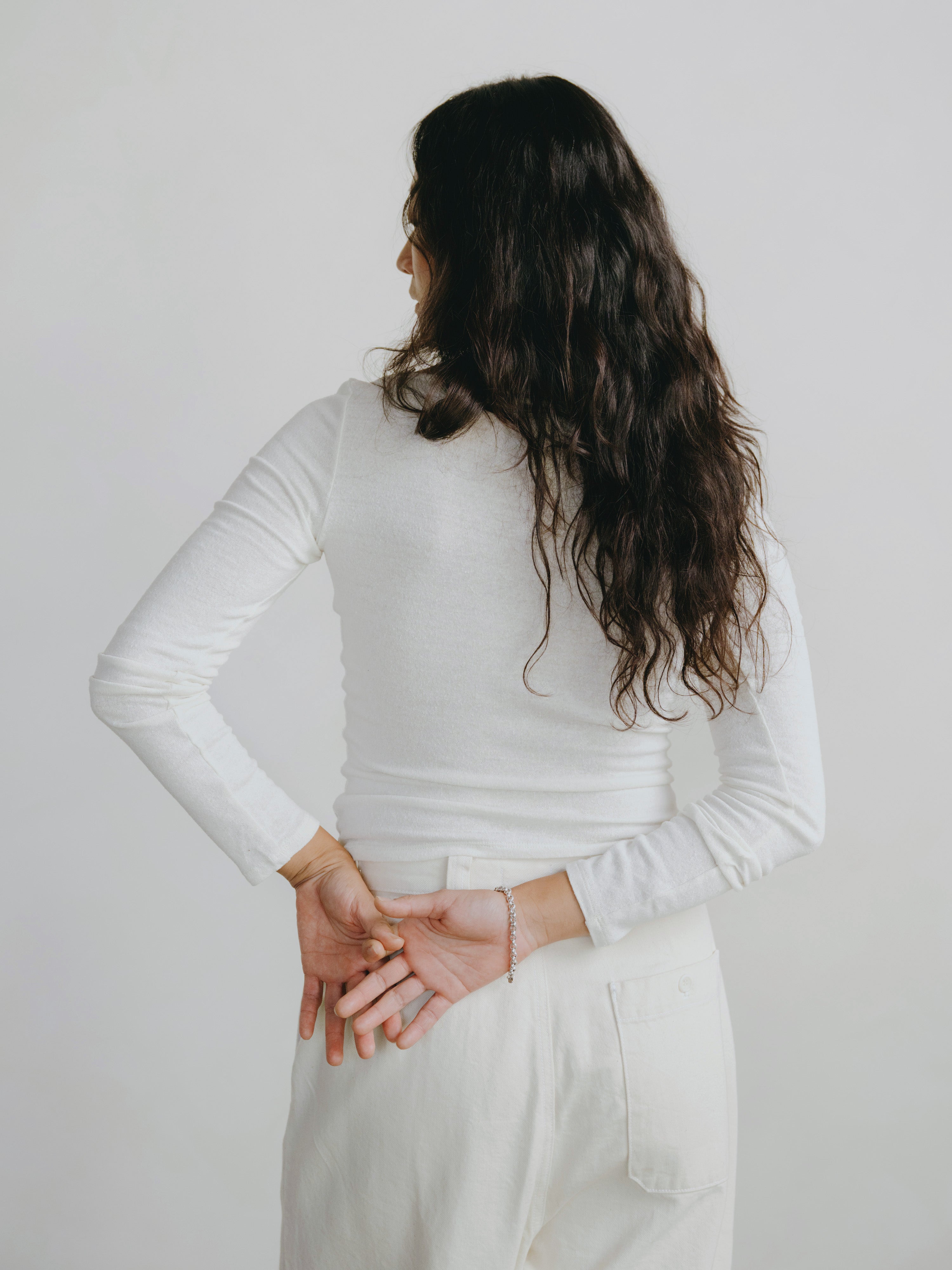 Blake Boatneck, Regen Silk Noil Jersey, Natural