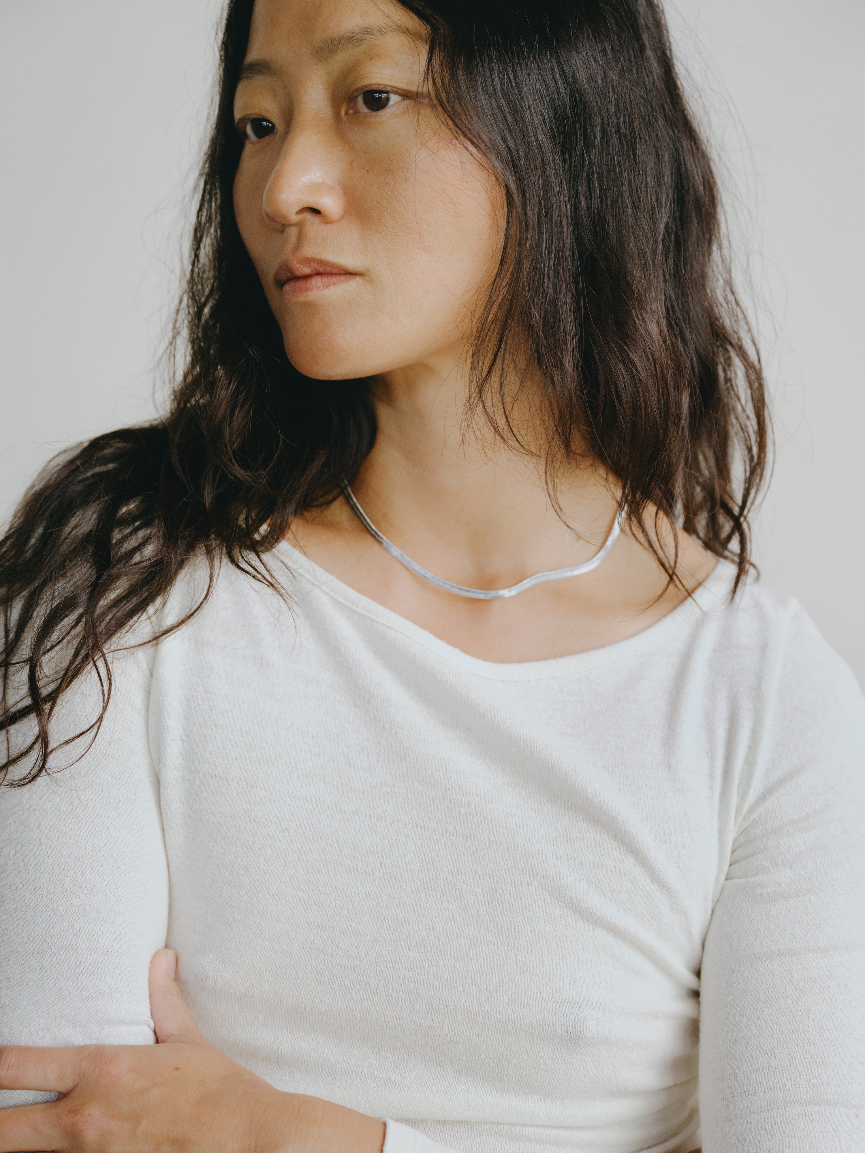 Blake Boatneck, Regen Silk Noil Jersey, Natural