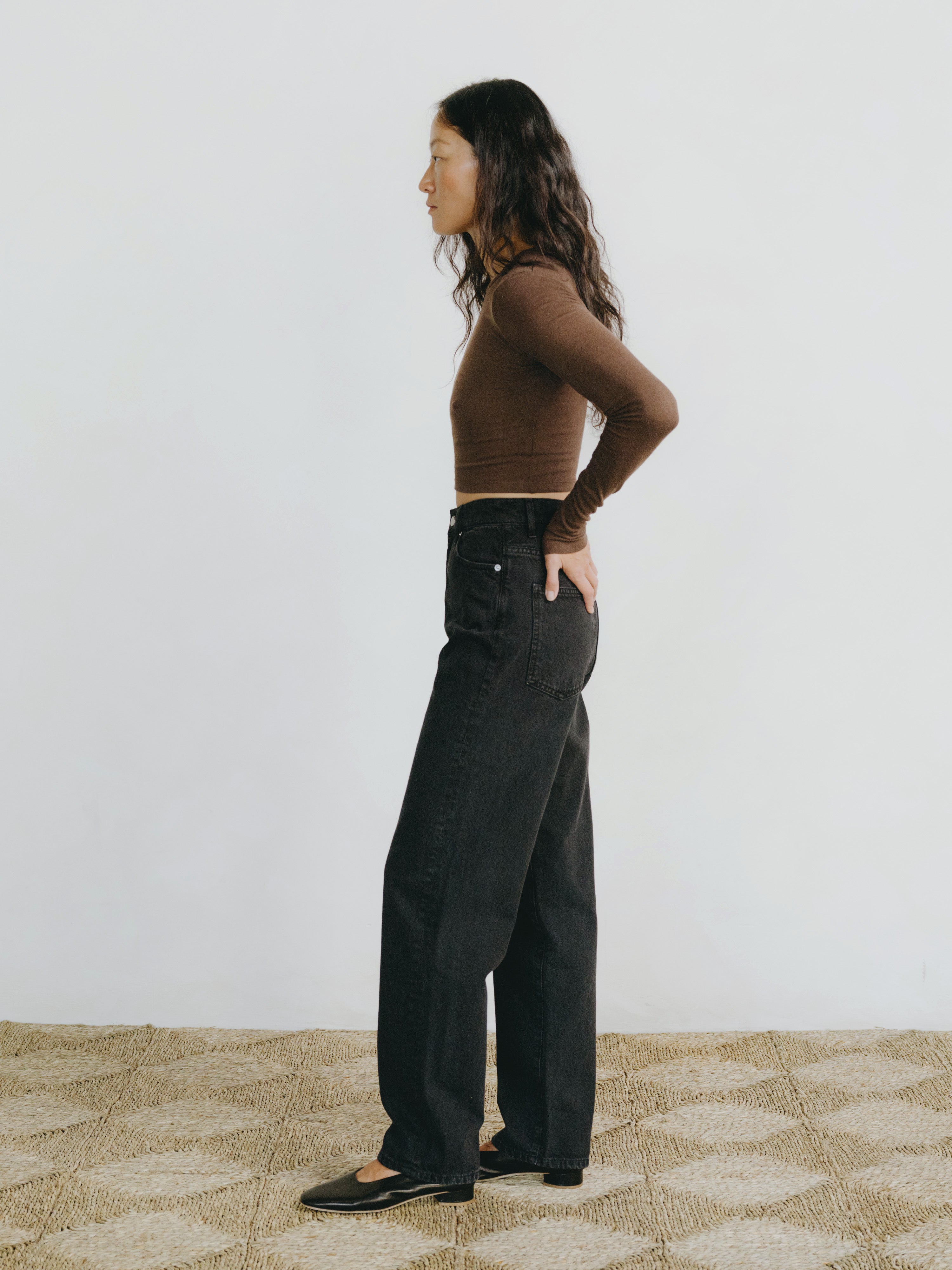 Una Jean, Recycled Denim, Vintage Black