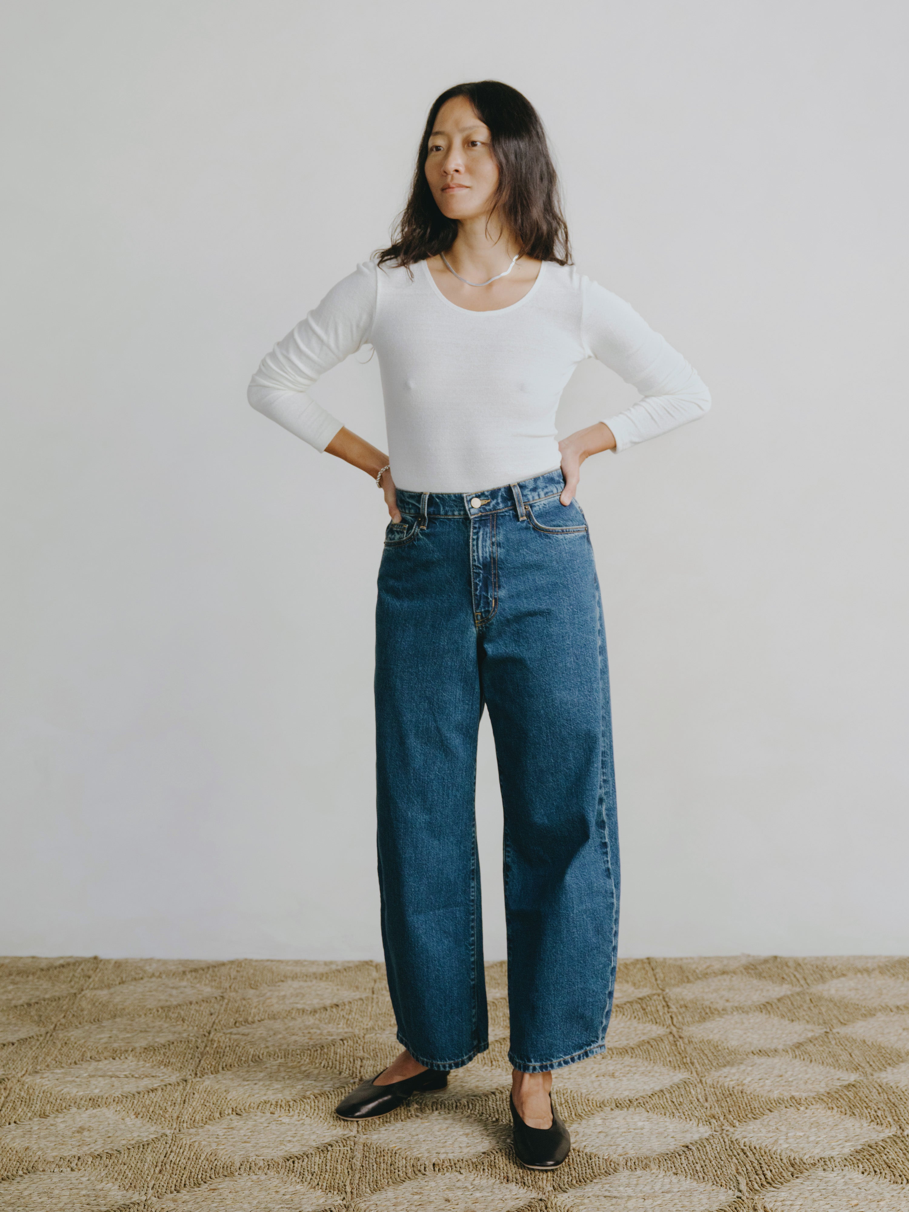 Naomi Bodysuit, Regen Silk Noil Jersey, Natural