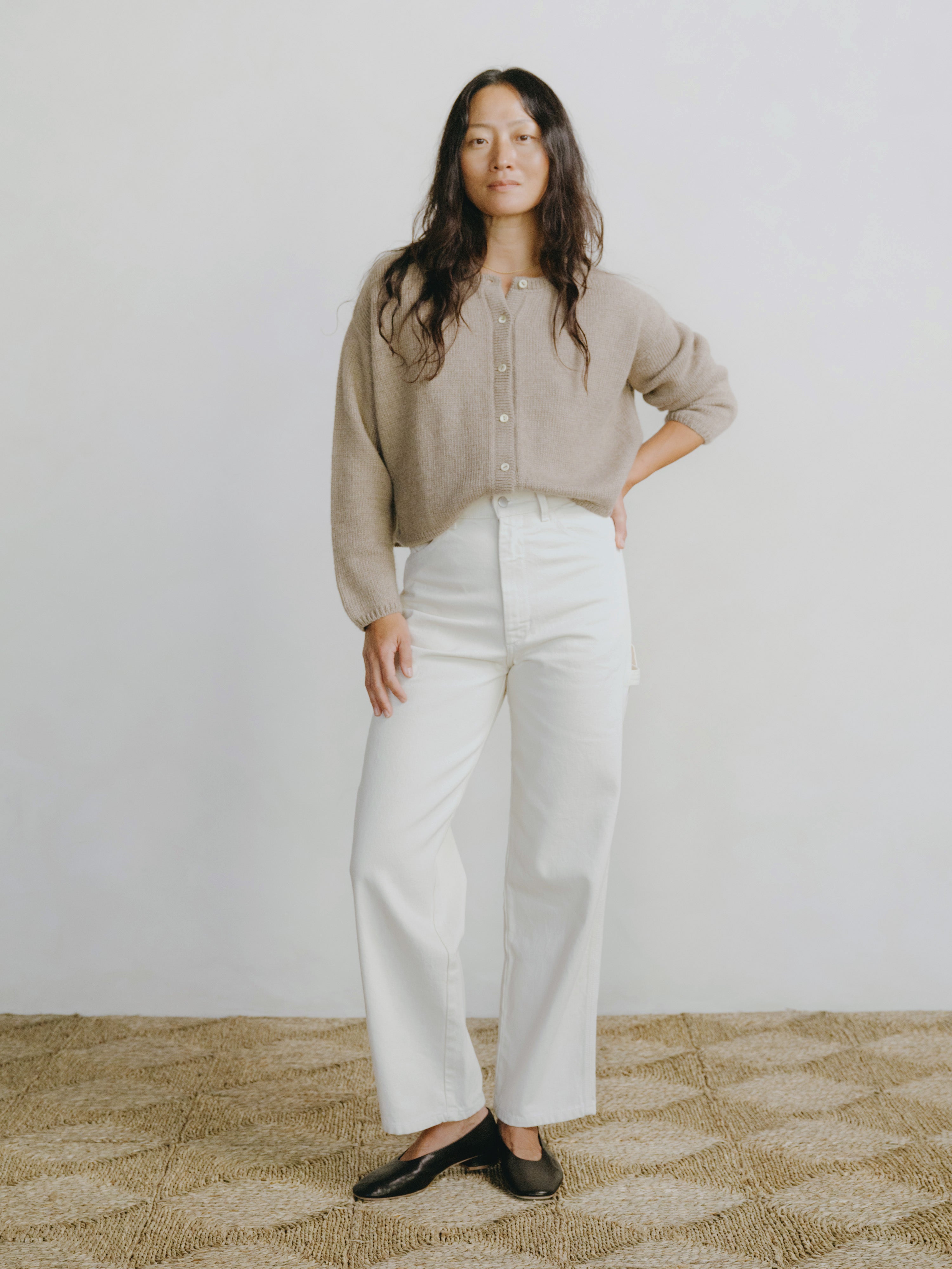 Carmen Jean, Recycled Denim, Putty