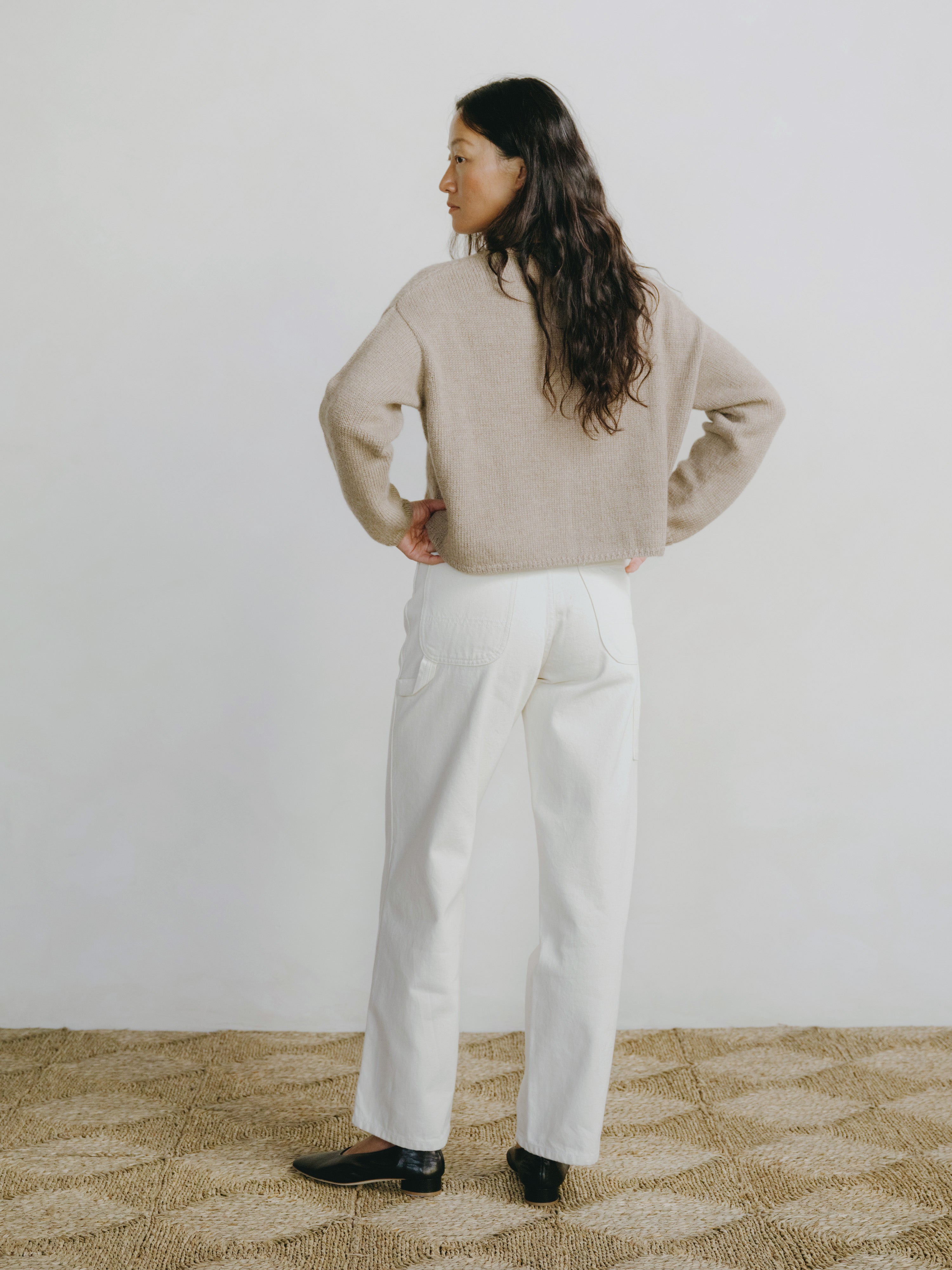 Carmen Jean, Recycled Denim, Putty