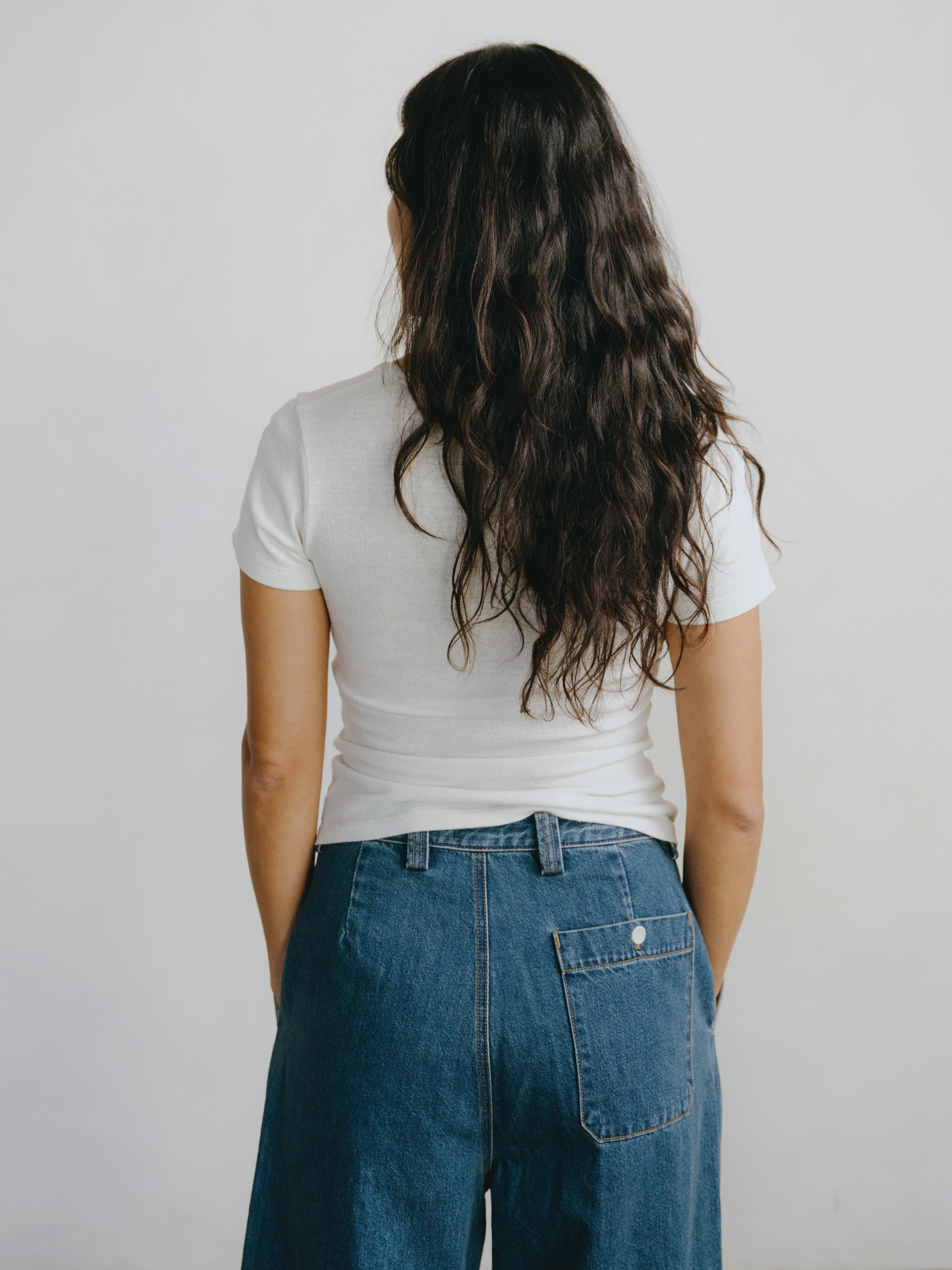 Baby Tee, Regen Silk Noil Jersey, Natural