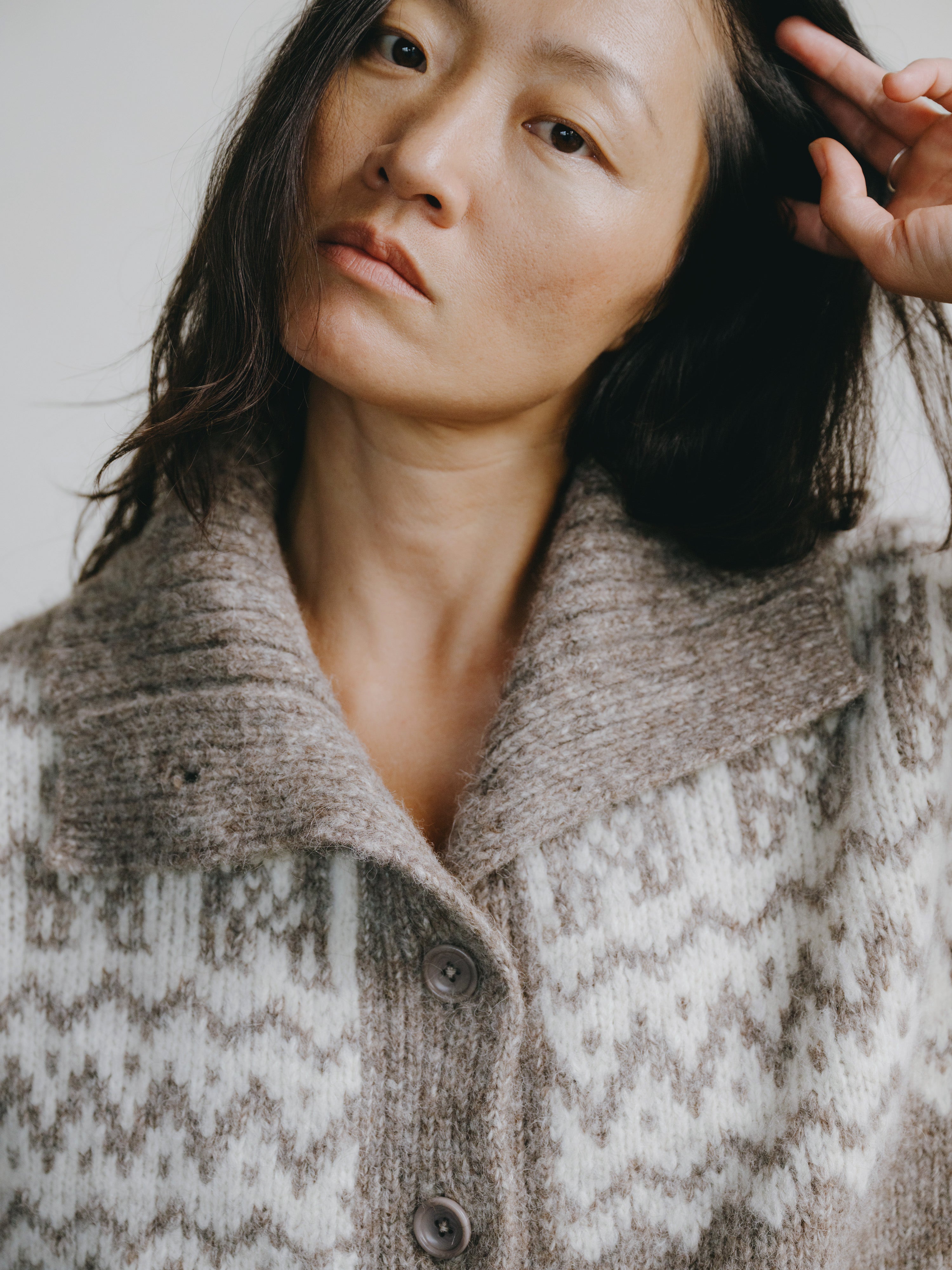 Cabin Cardi, Alpaca Cotton, Shrub