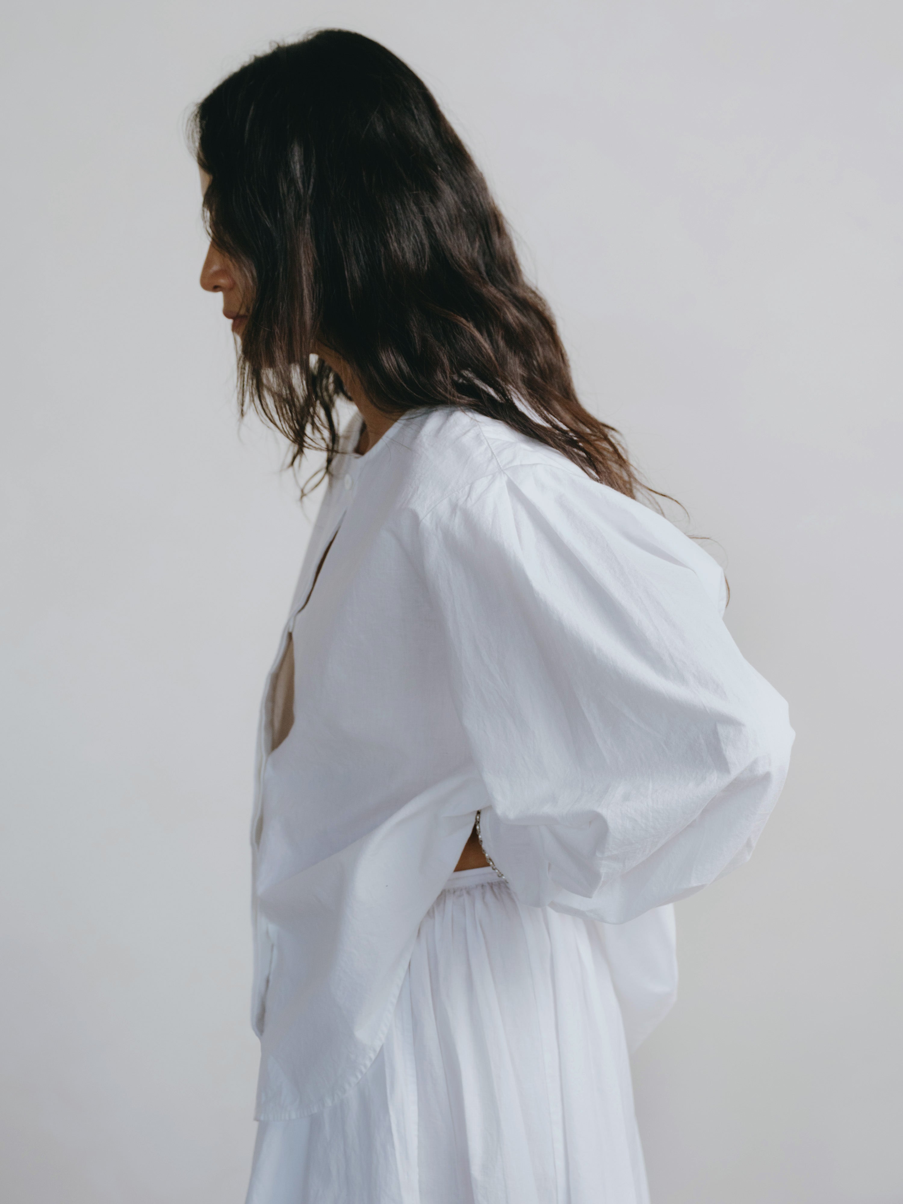 Ava Skirt, Organic Batiste, Natural