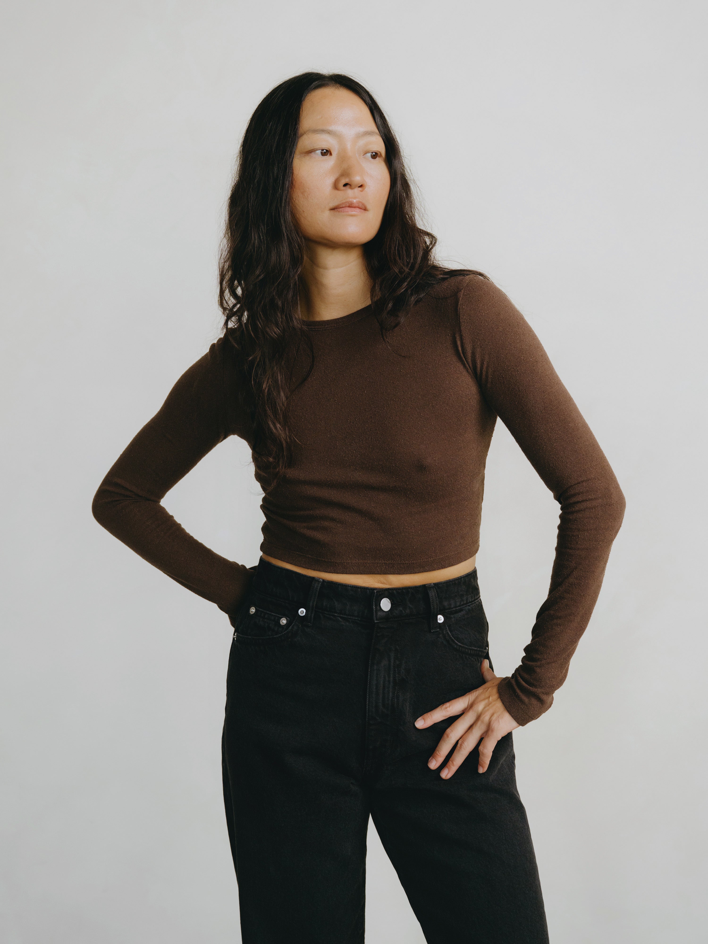 Lia Top, Regen Silk Noil Jersey, Manzanita