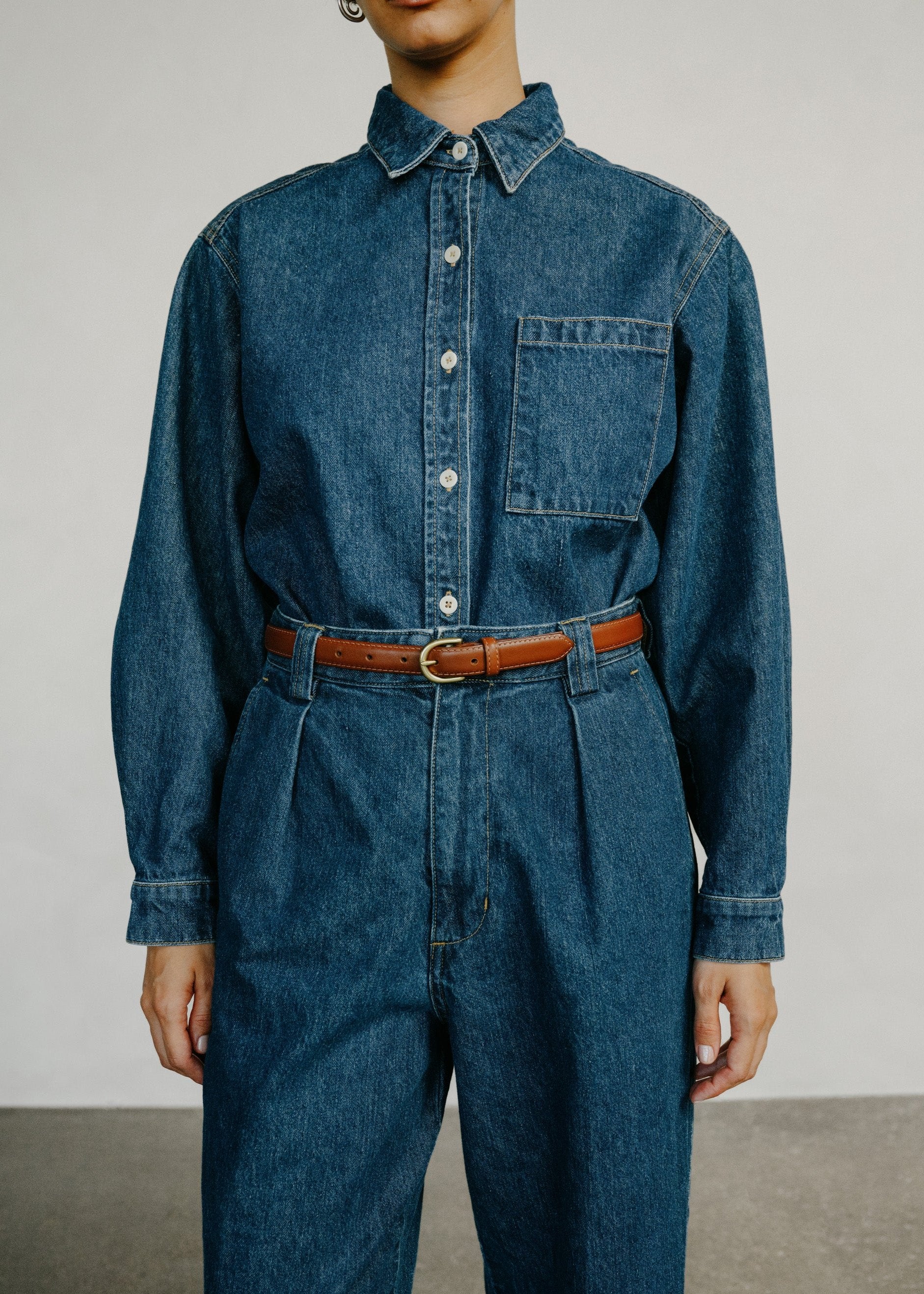 Classic Belt, Leather, Brown