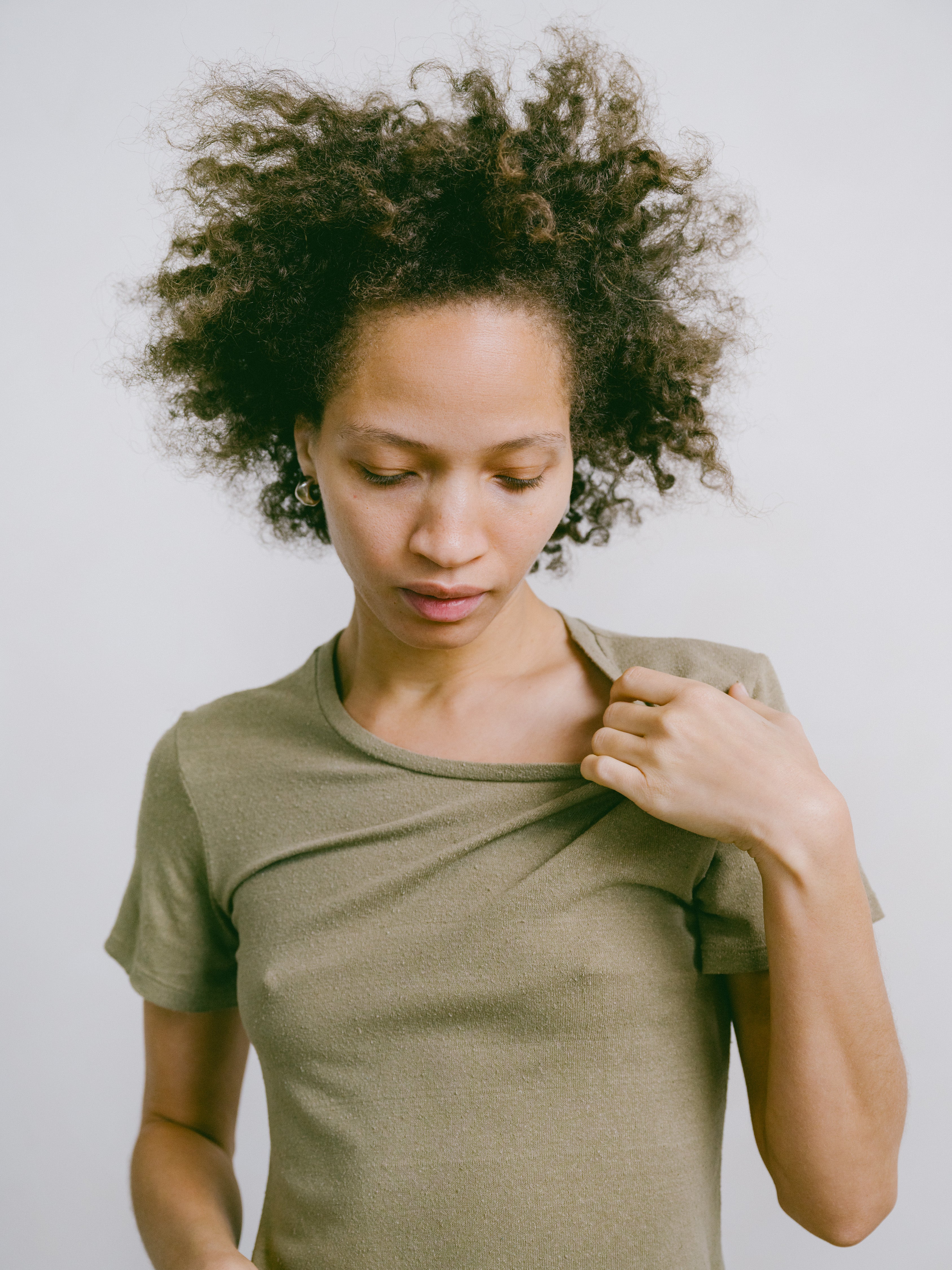 Classic Tee, Regen Silk Noil Jersey, Sage