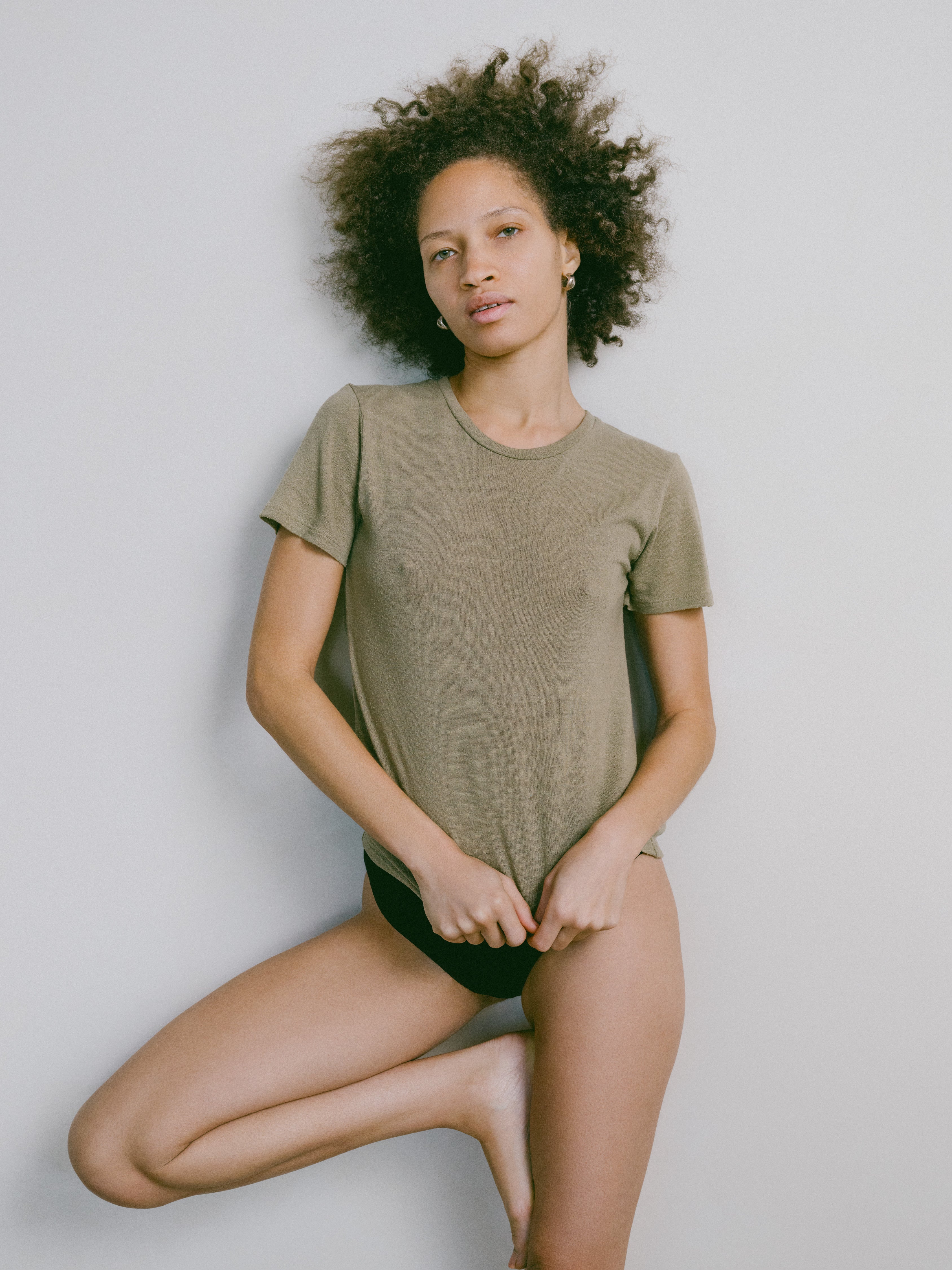 Classic Tee, Regen Silk Noil Jersey, Sage