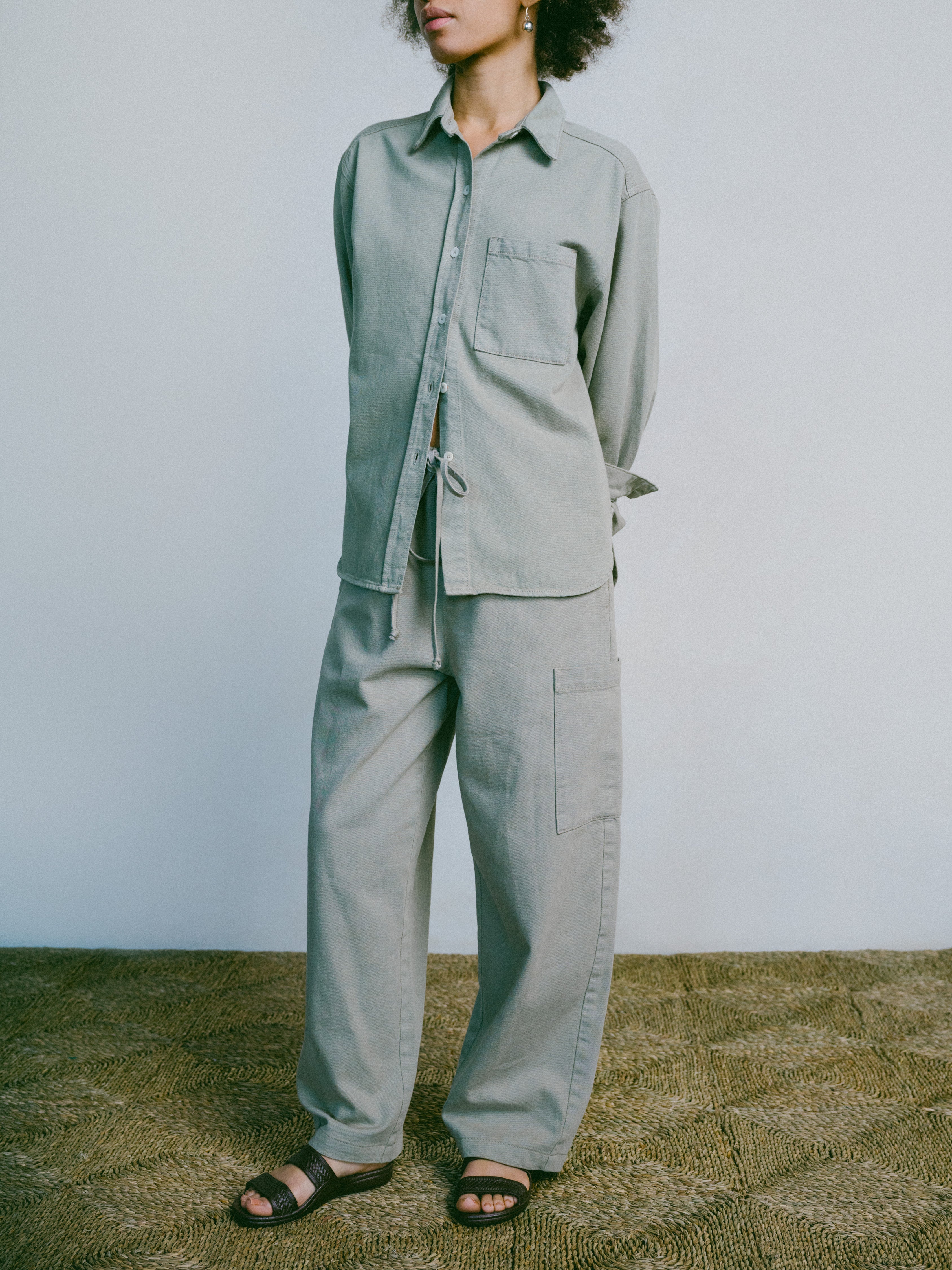 Shore Pant, Broken Twill, Oregano