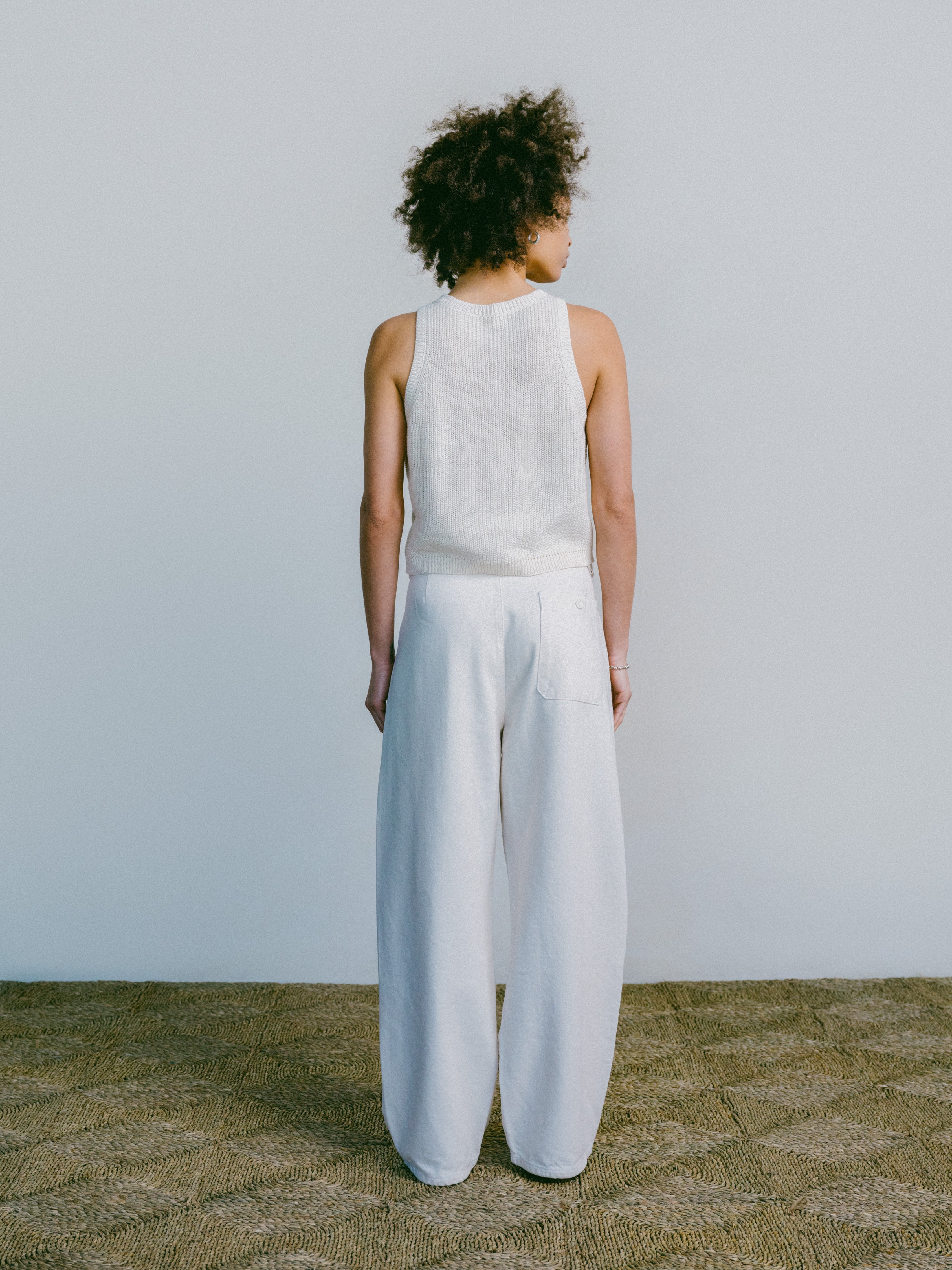 Mona Tank, Organic Cotton, Ecru