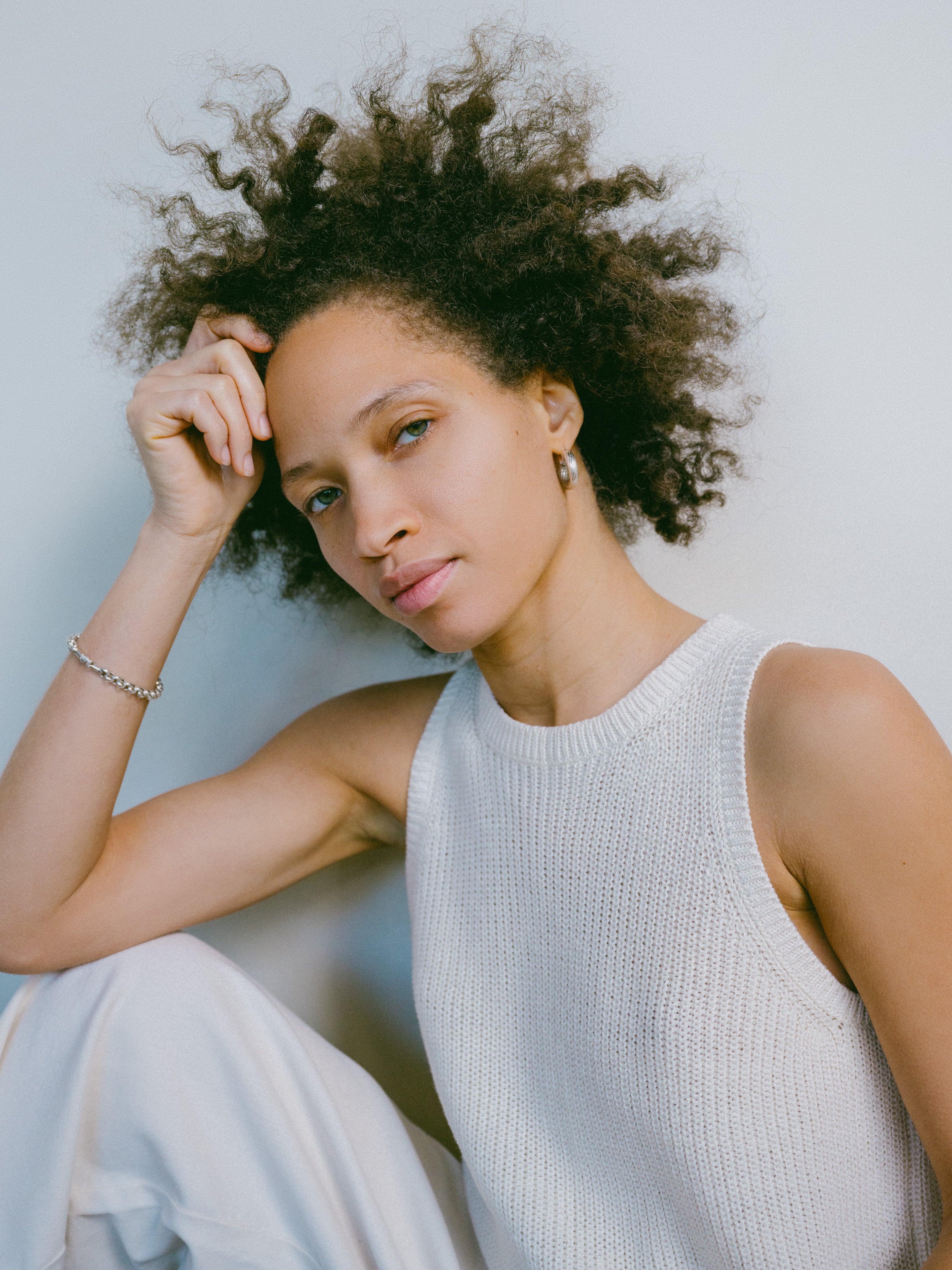 Mona Tank, Organic Cotton, Ecru