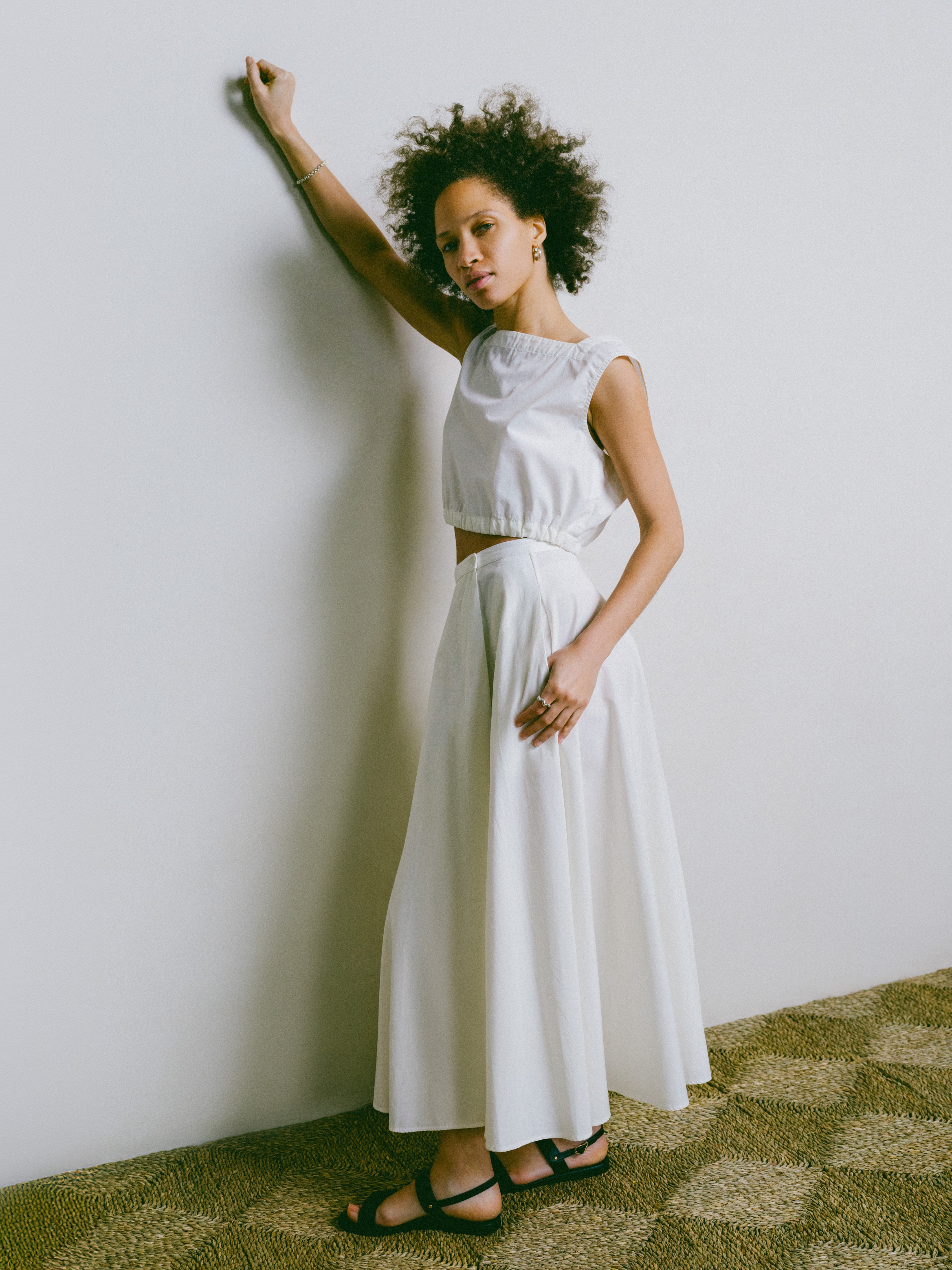 Karu Top, Organic Poplin, Natural