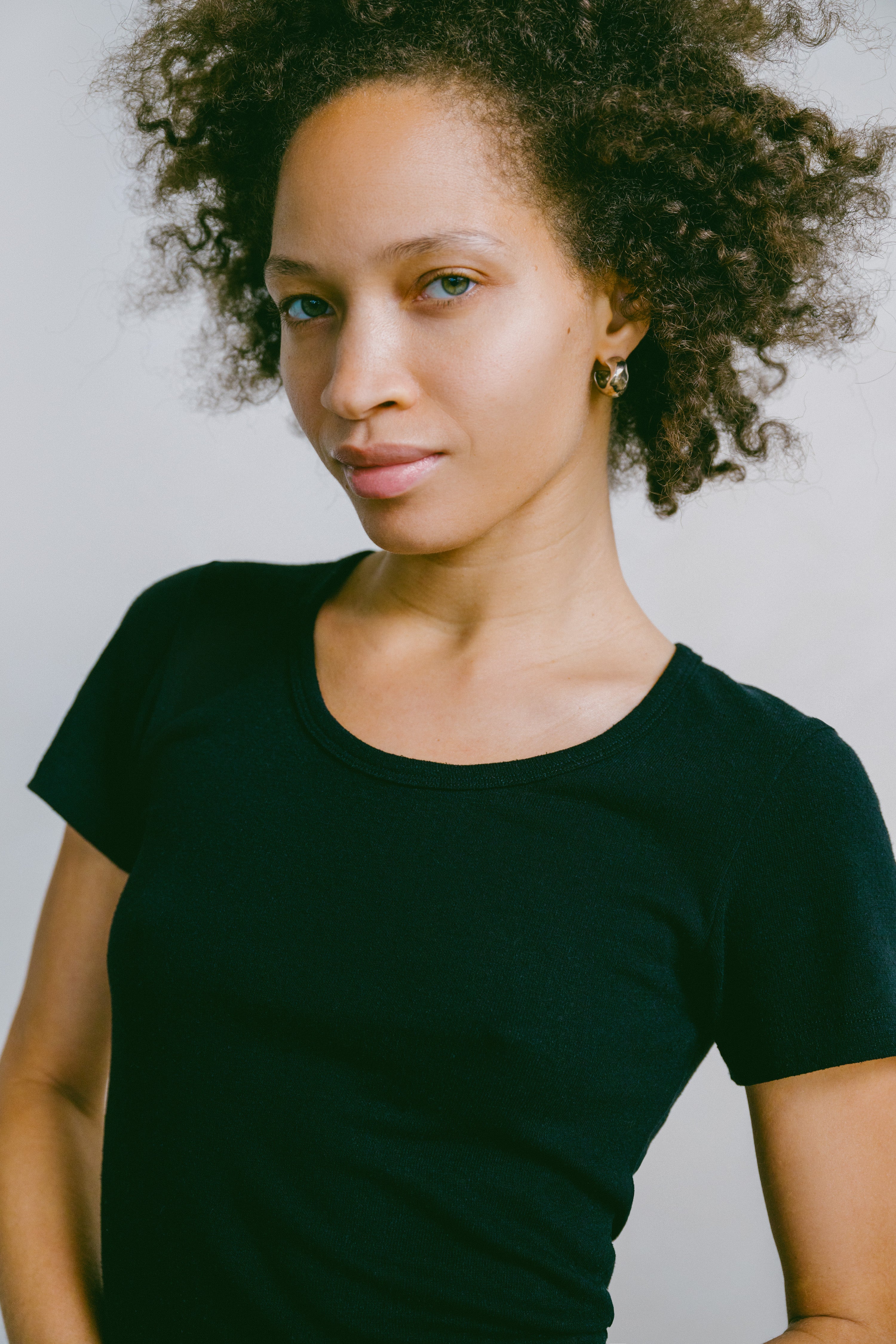 Baby Tee, Regen Silk Noil Jersey, Black