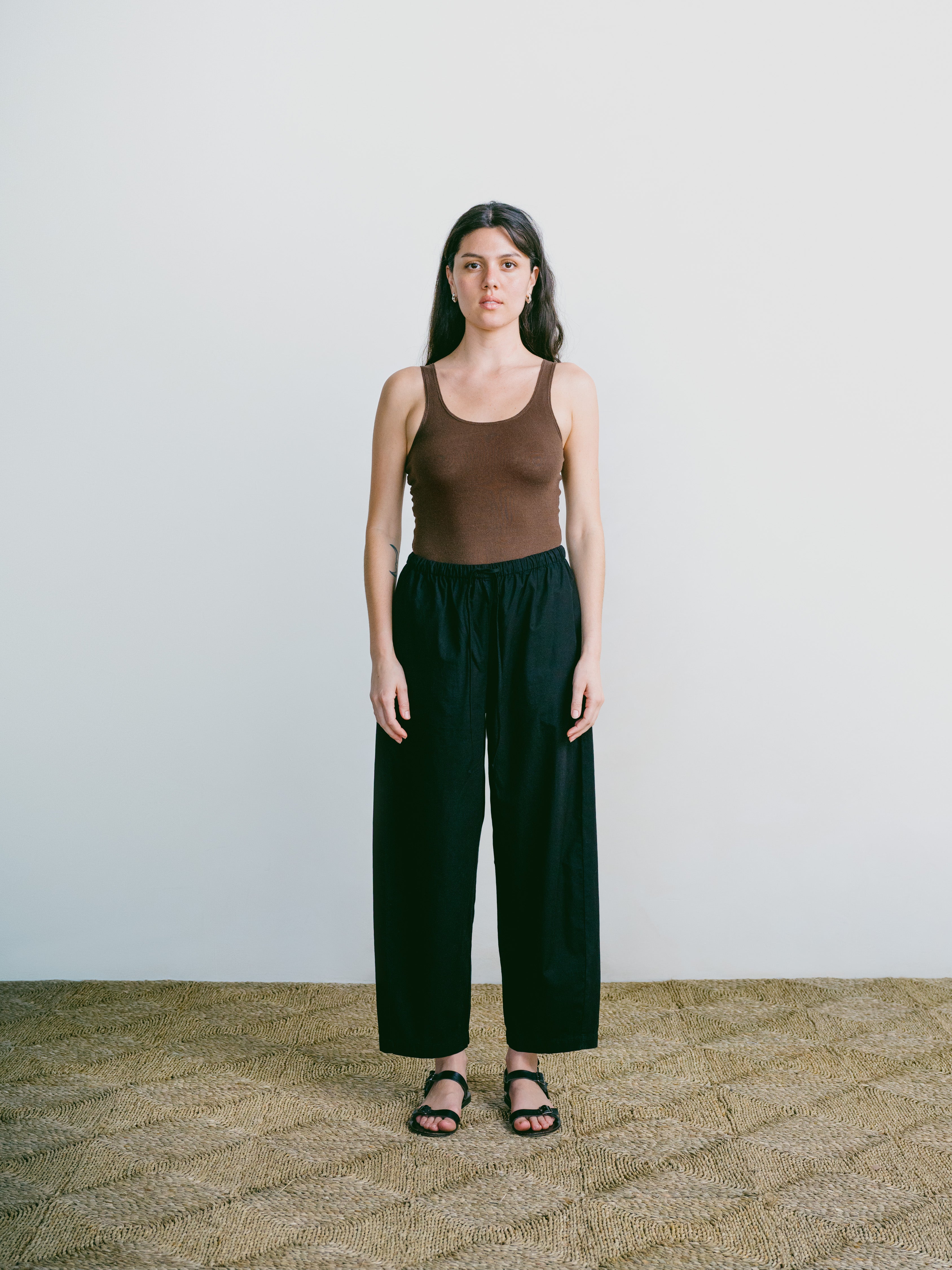 All Day Pant, Organic Cotton Poplin, Black