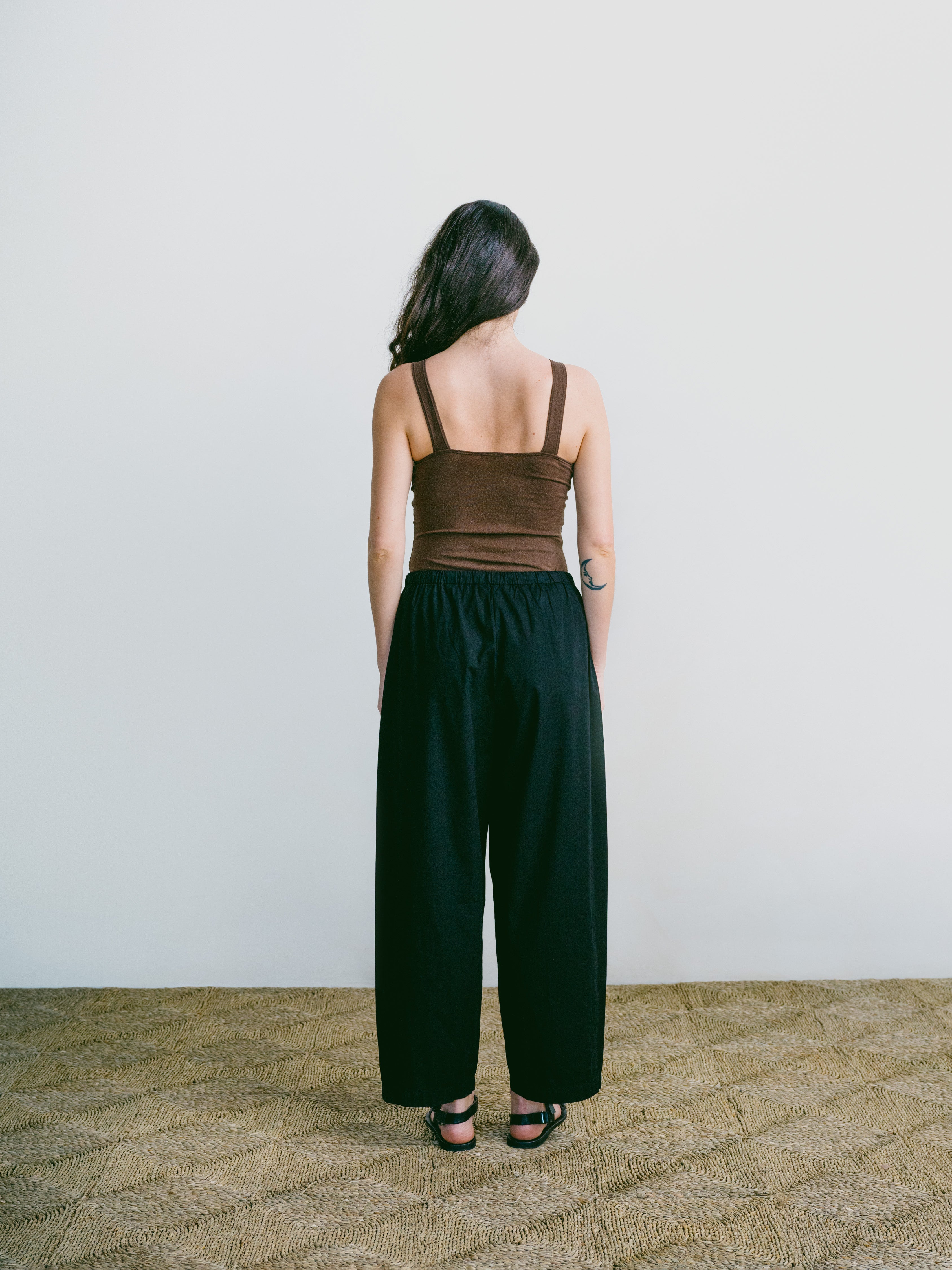 All Day Pant, Organic Cotton Poplin, Black
