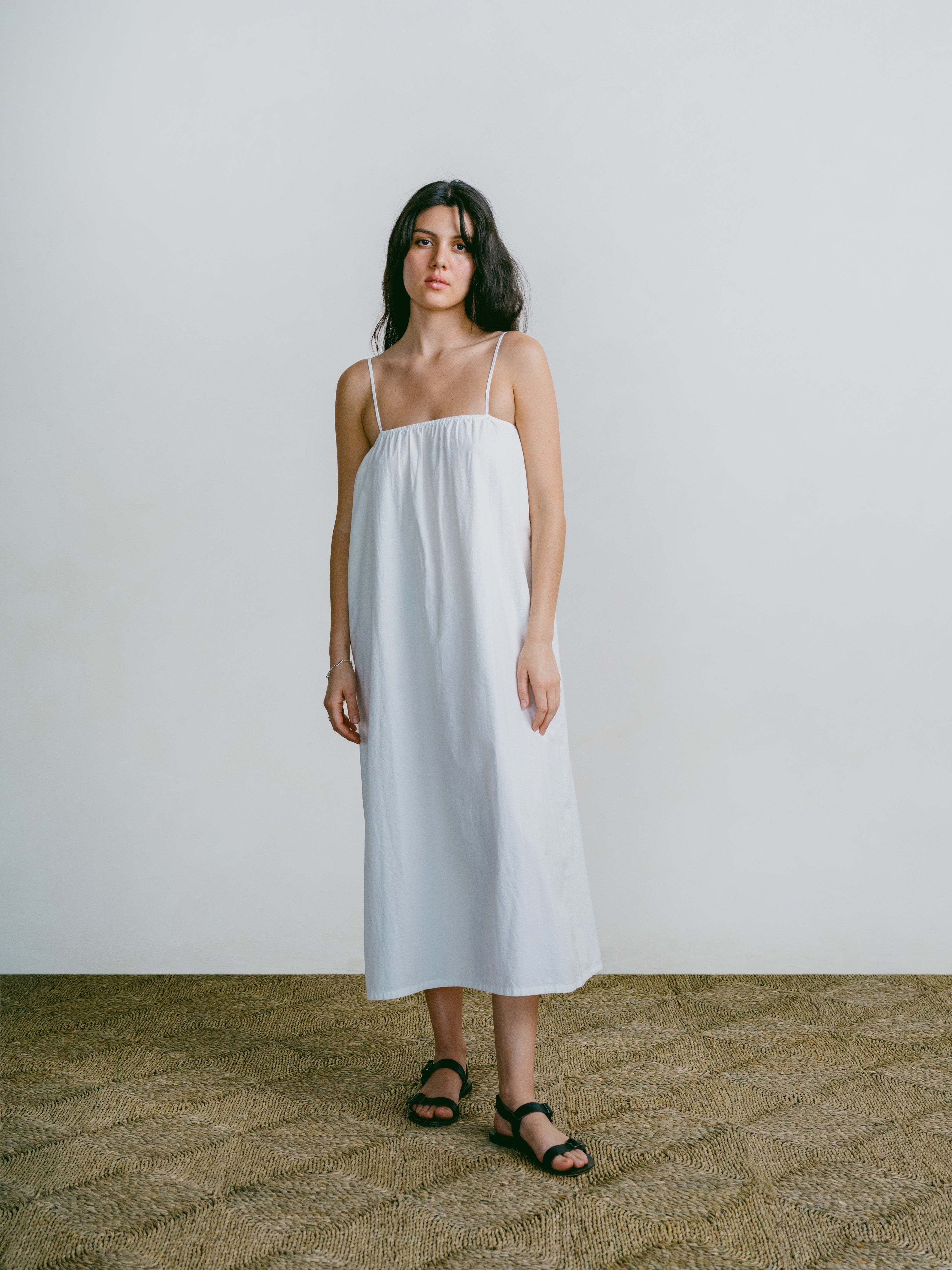 Marta Dress, Organic Batiste, Natural