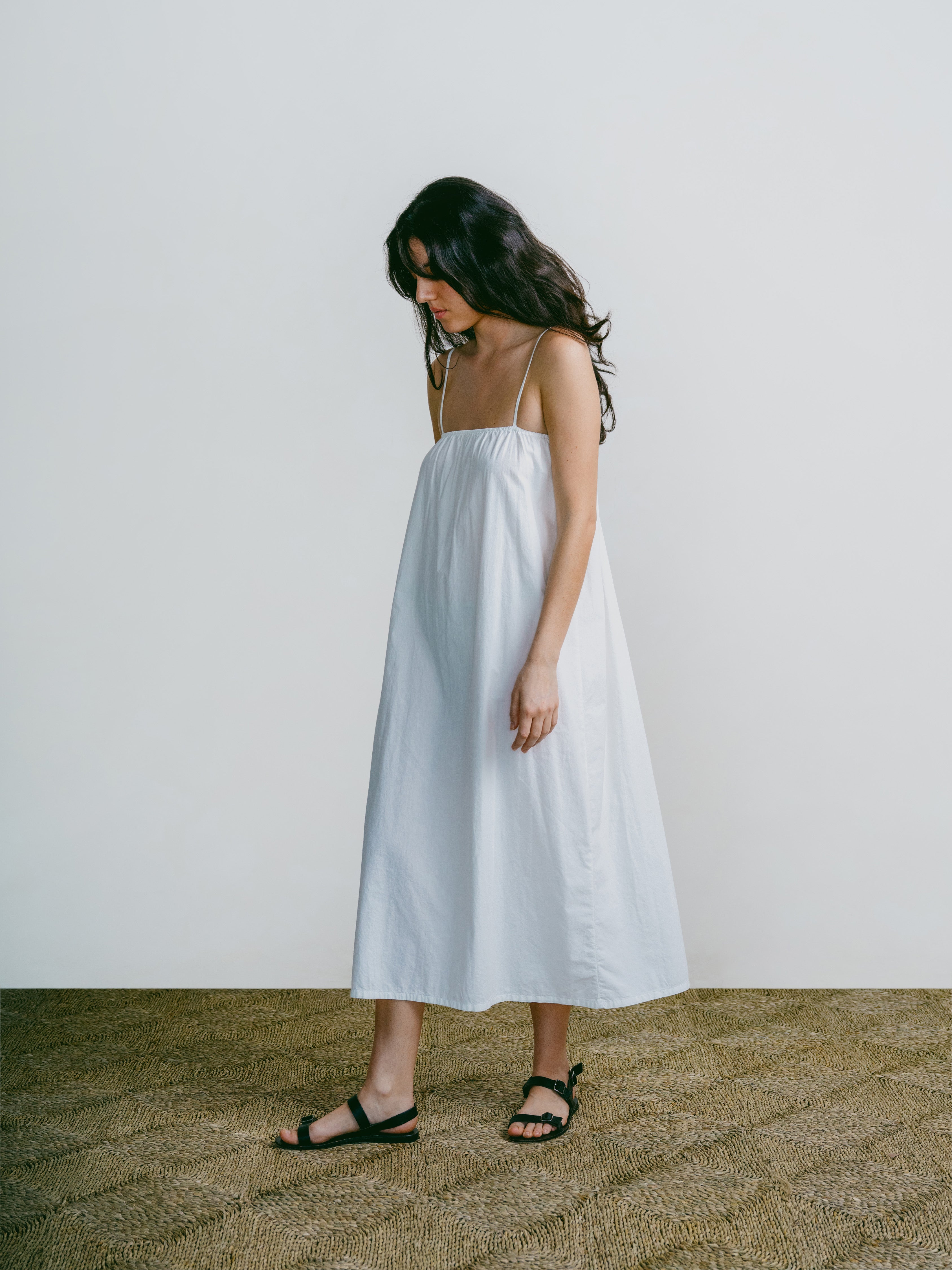 Marta Dress, Organic Batiste, Natural