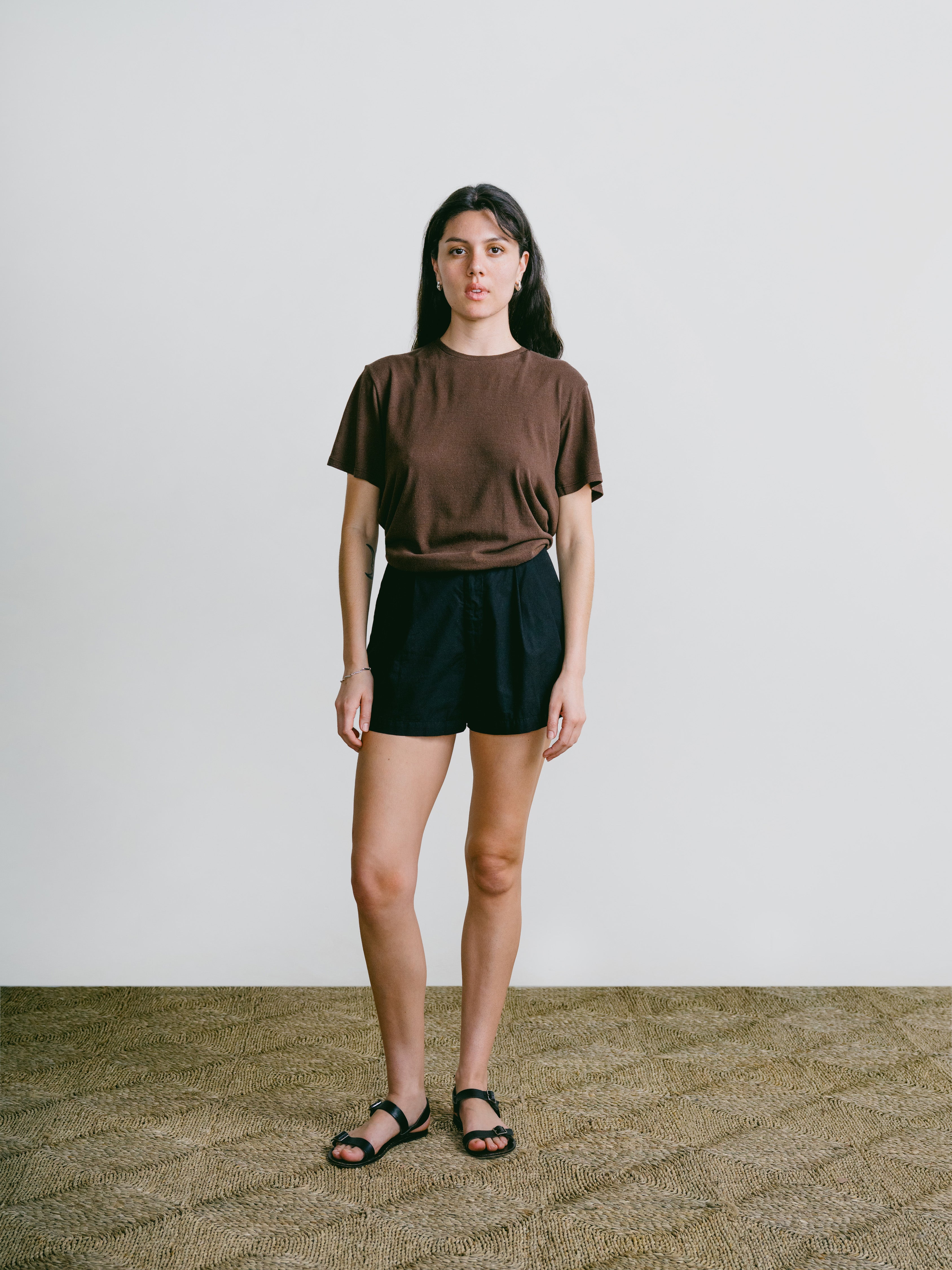 Summer Short, Organic Batiste, Soft Black