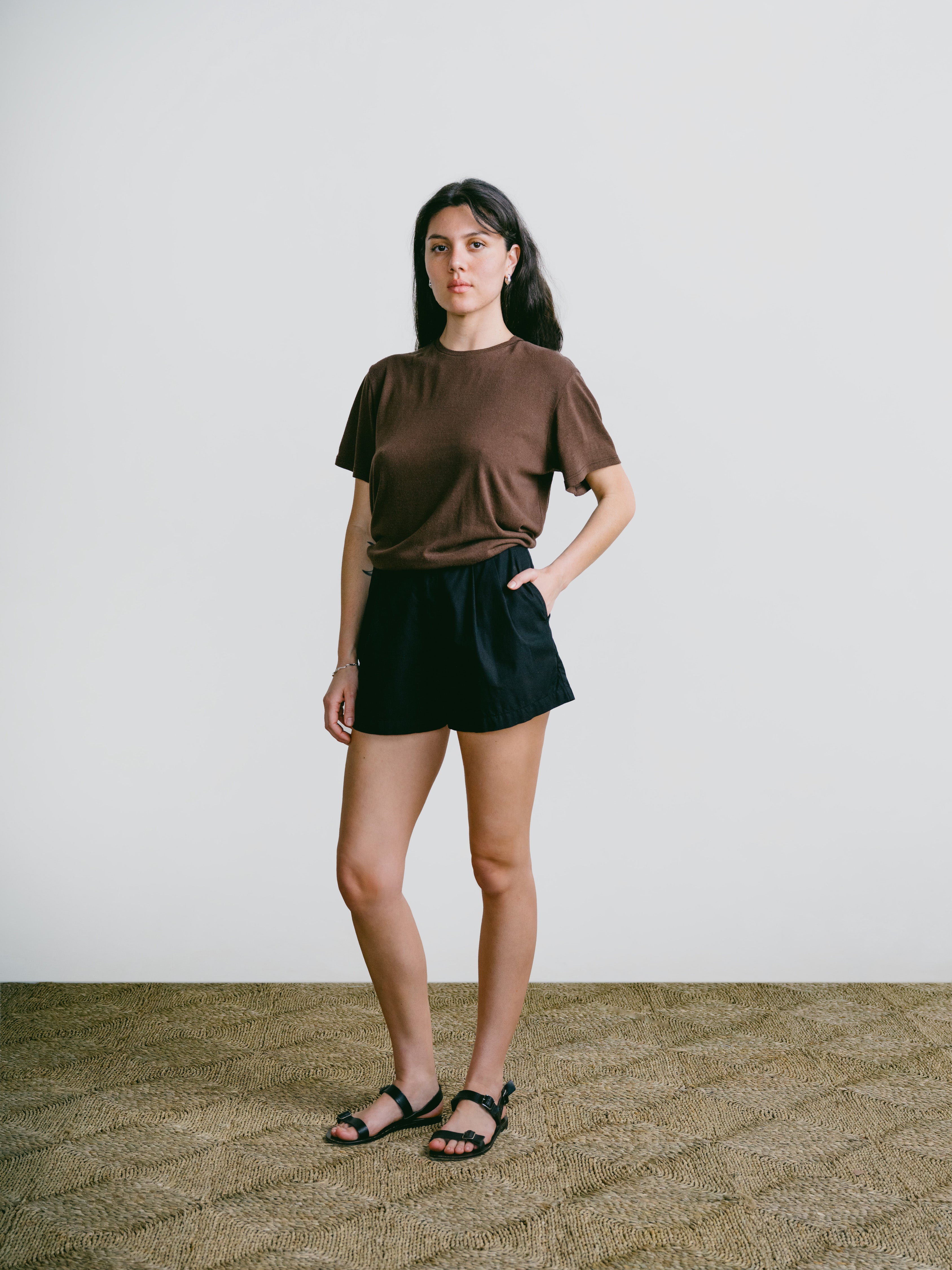 Summer Short, Organic Batiste, Soft Black