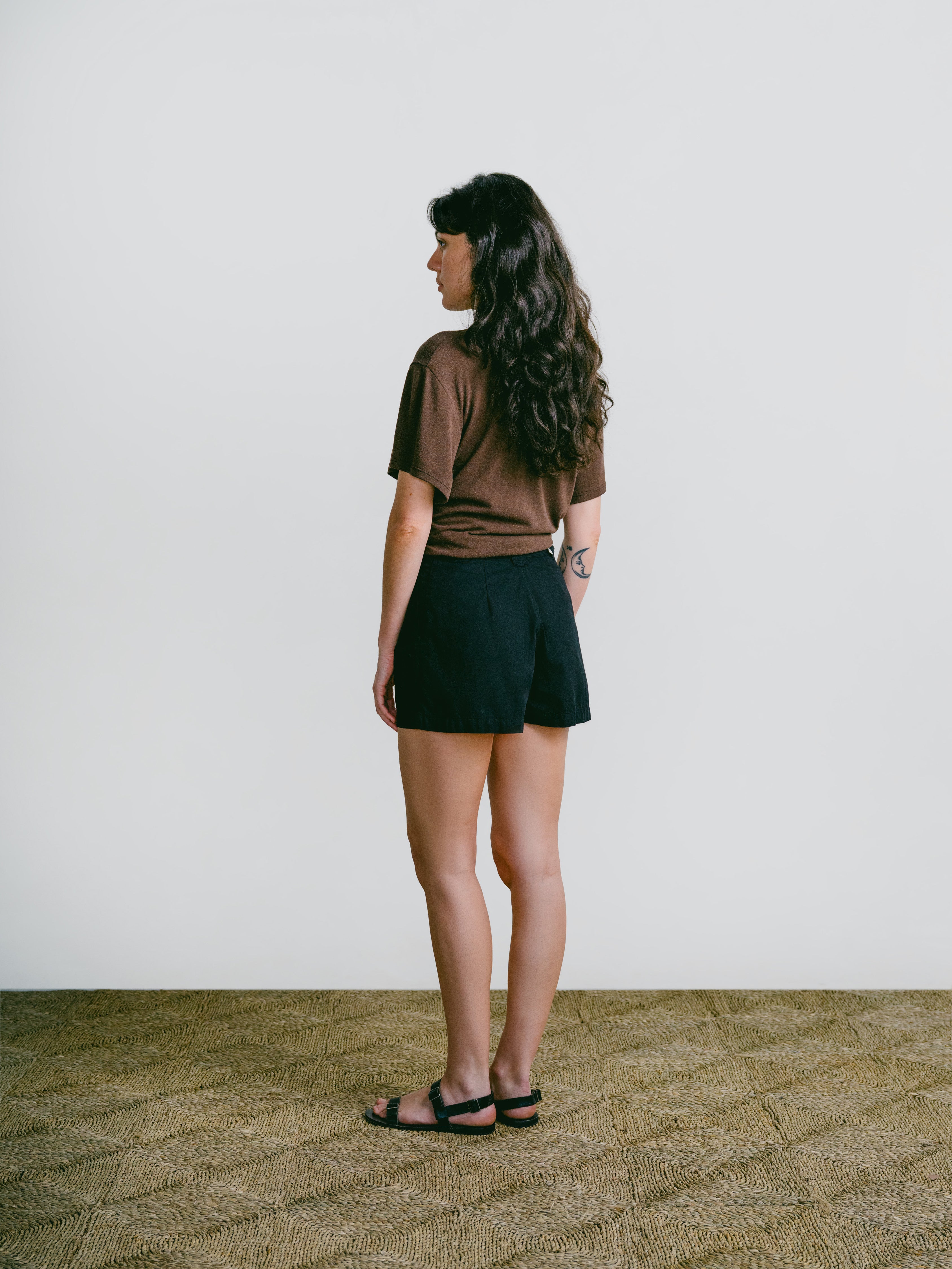 Summer Short, Organic Batiste, Soft Black