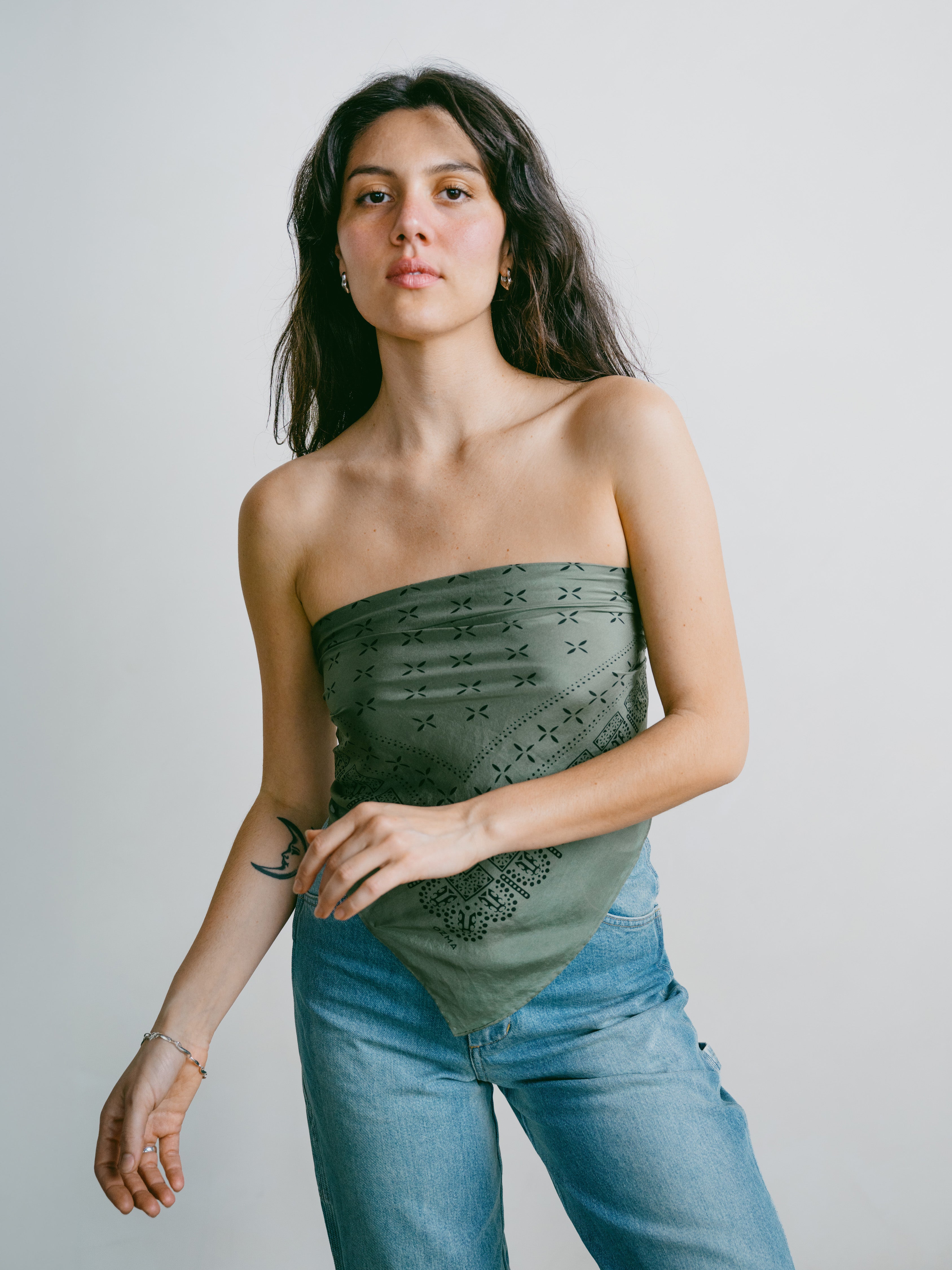 1930s Bandana, Regen Silk, Meadow