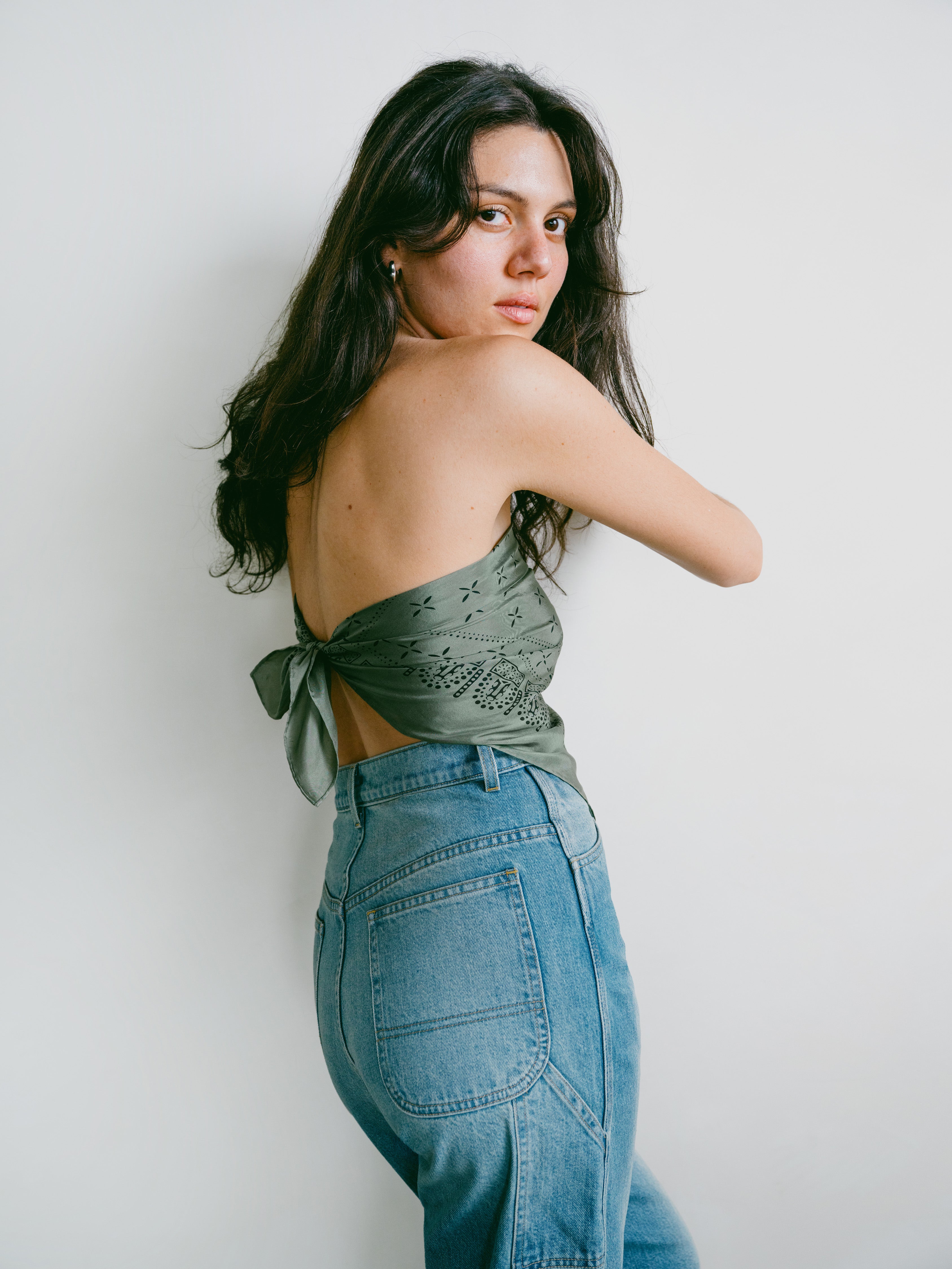 1930s Bandana, Regen Silk, Meadow