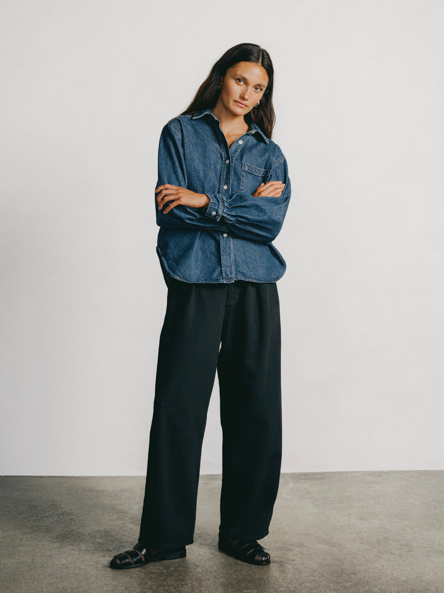 Field Pant, Tencel Bull Denim, Ink Black