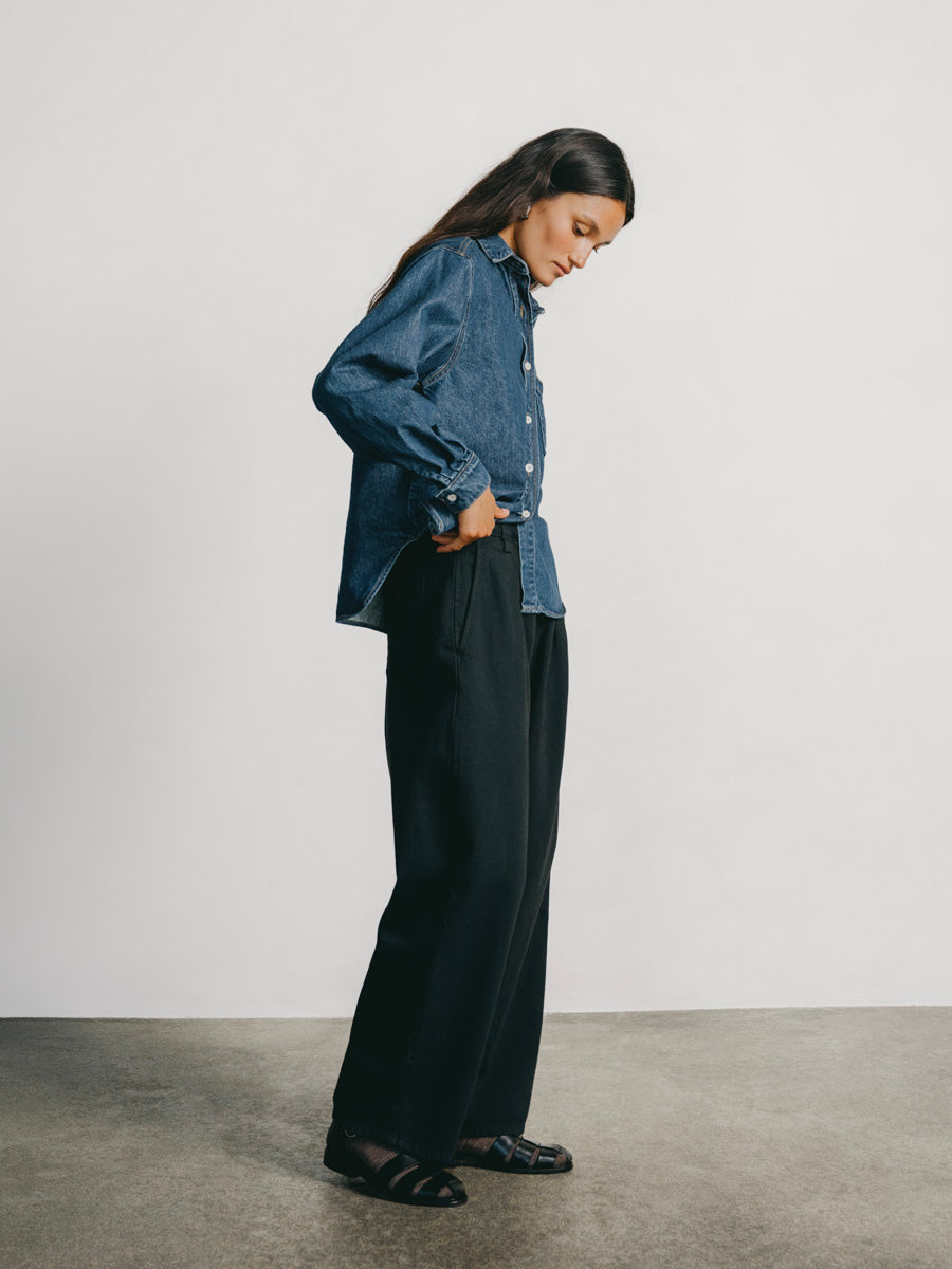 Field Pant, Tencel Bull Denim, Ink Black